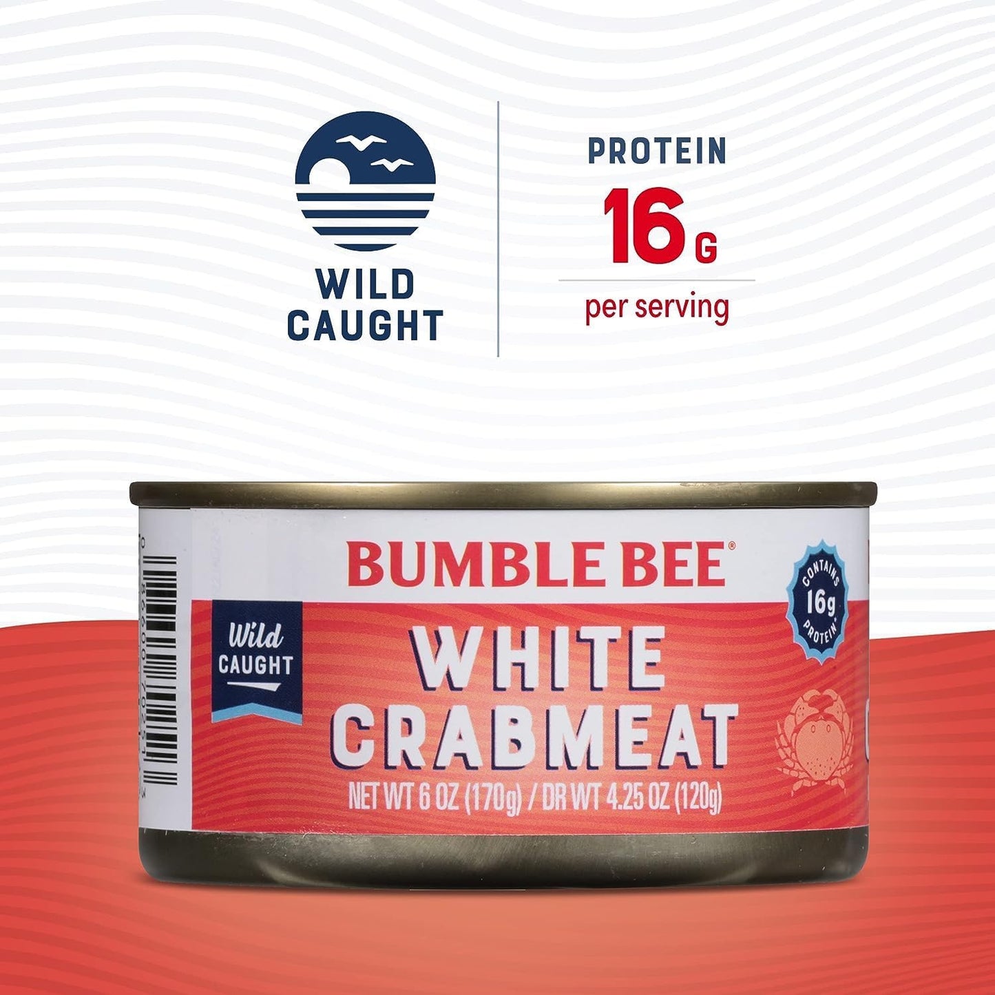 Bumble Bee Tiny Canned Shrimp, 6 oz Can - Shrimp in Water, Cooked, Peeled, Deveined - 22g Protein per Serving - Gluten Free