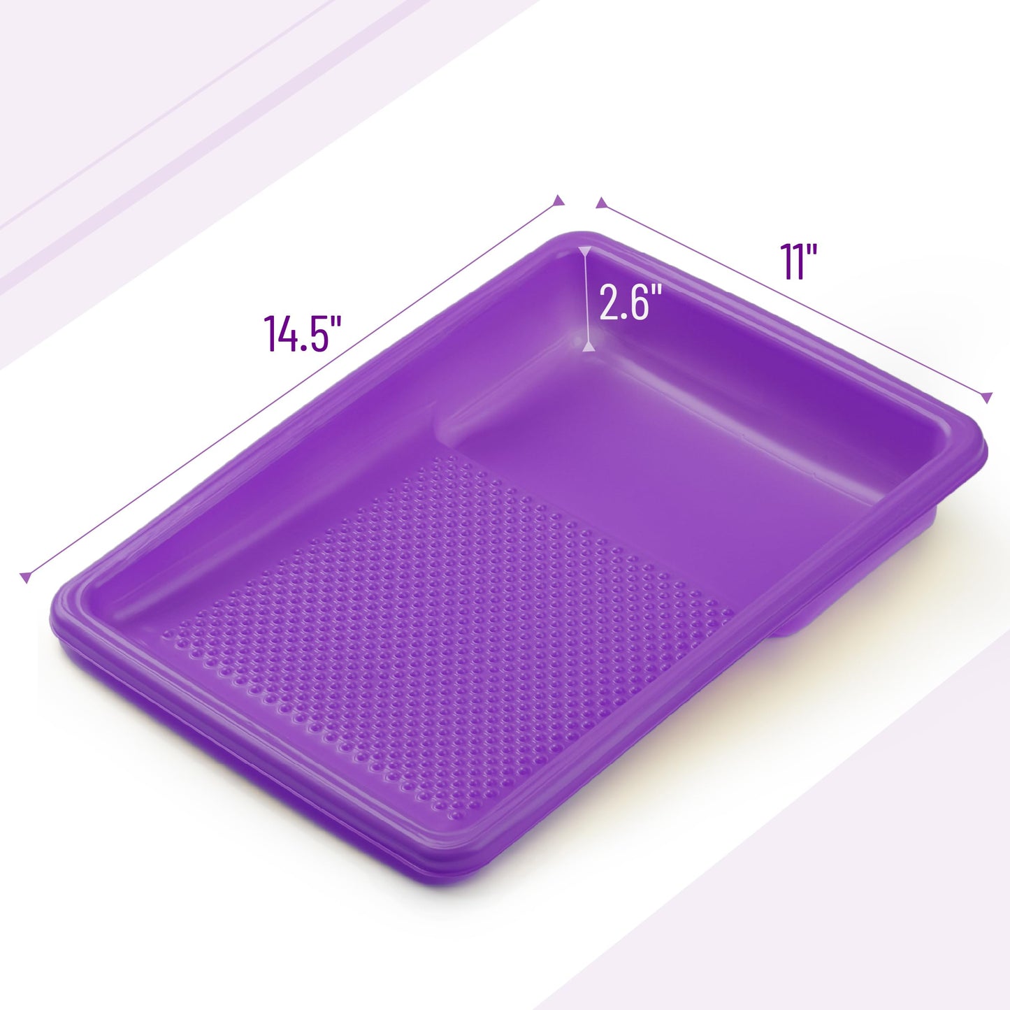 Bates- Paint Tray Liner, 9 Inch, 10 Pack, Paint Roller Tray, Disposable Plastic Paint Trays, Paint Pans Trays, Paint Supplies for House Painting, Roller Tray