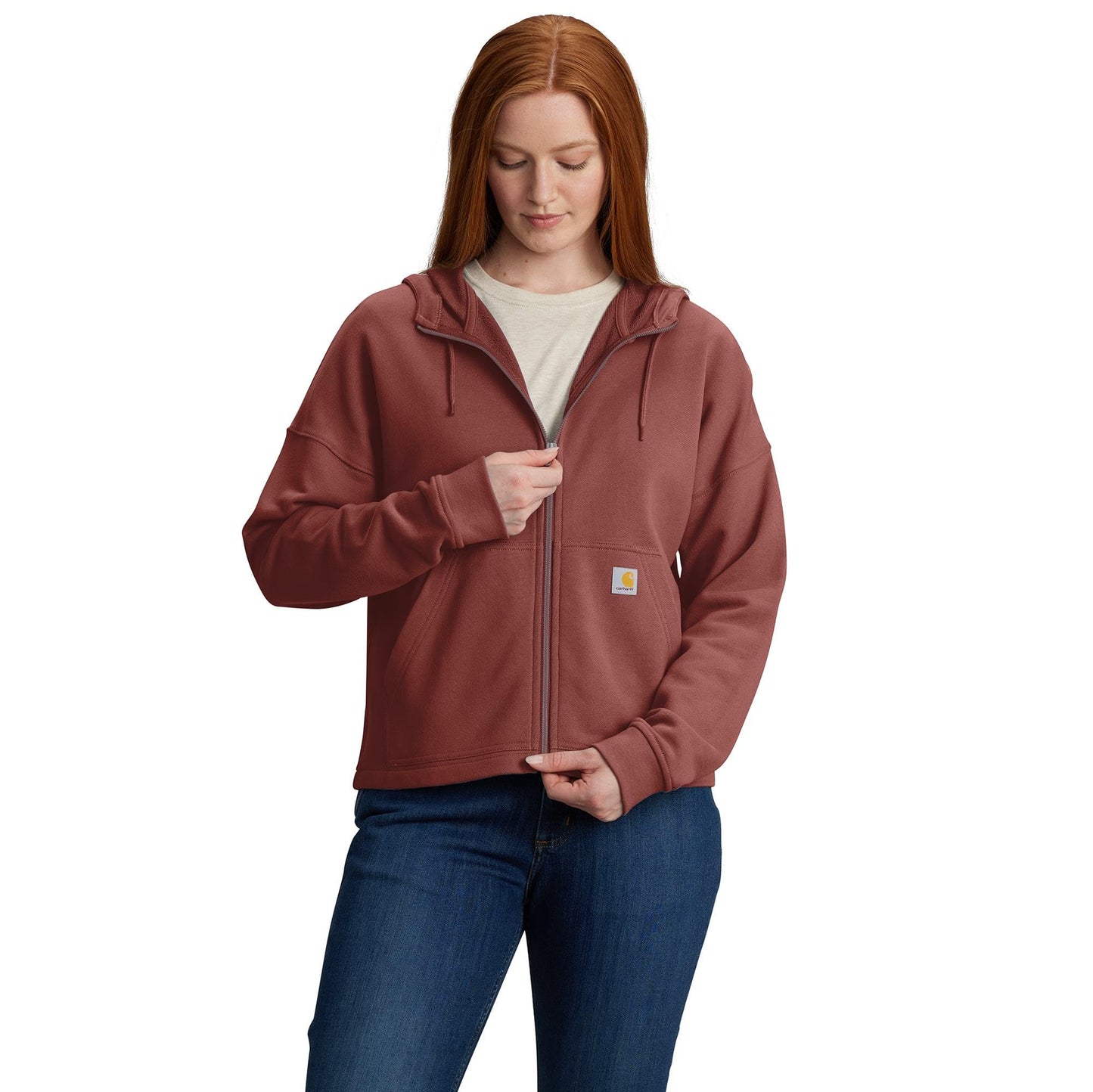 Carhartt Women's Tencel Fiber Series Loose Fit Full-Zip Sweatshirt