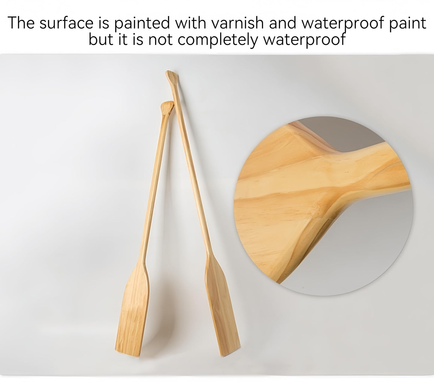 48 Inch Canoe Paddles, Pine Wood, Suitable for Kayaking/Fishing/Rowing/DIY Home Decoration Gifts （2 Pcs ） (48Inch)
