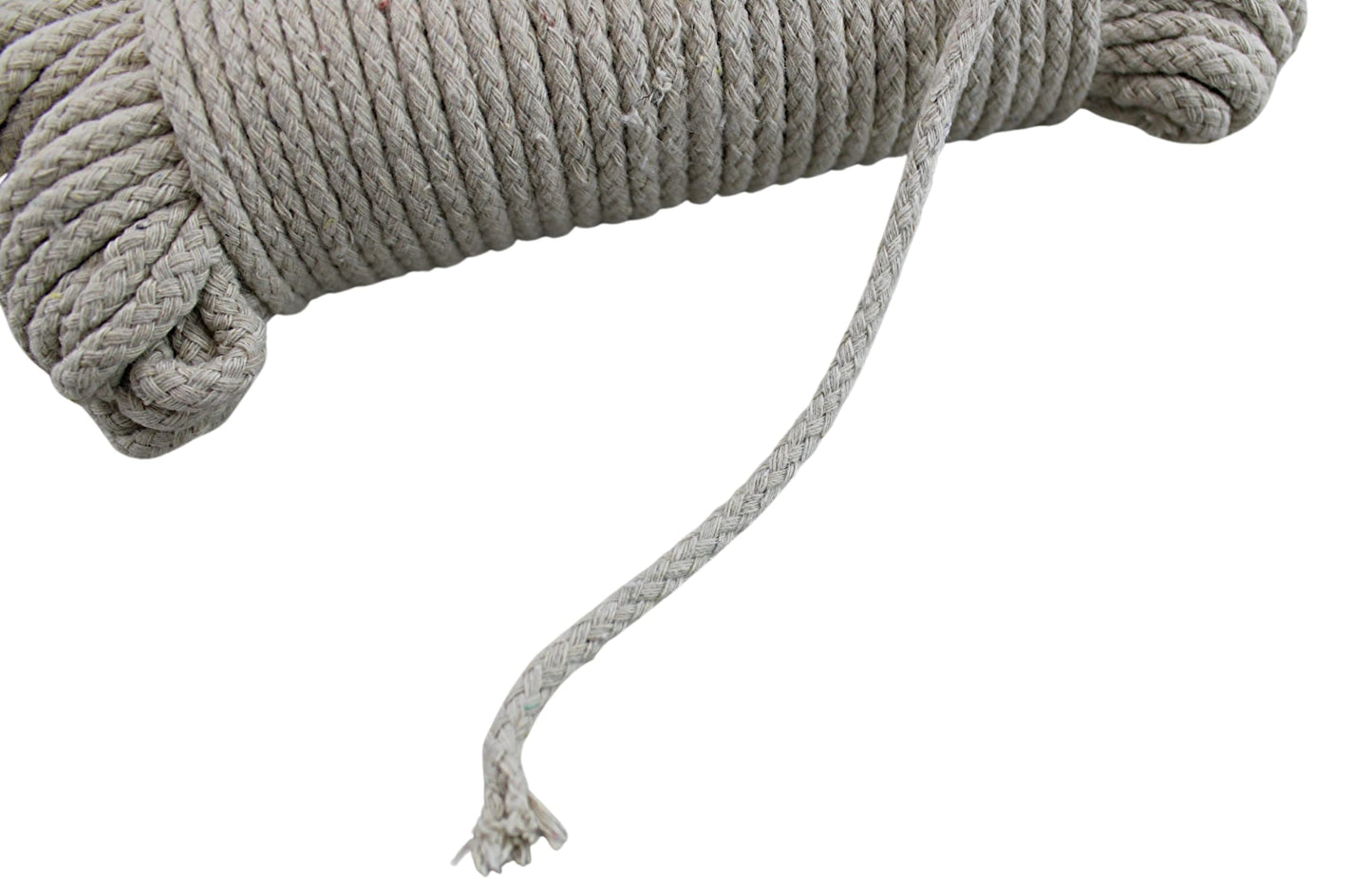 100 Ft Heavy Duty Braided Cotton Rope Clothesline Approximately #6 1/4" 6 mm Multi Purpose Home Boat Camping