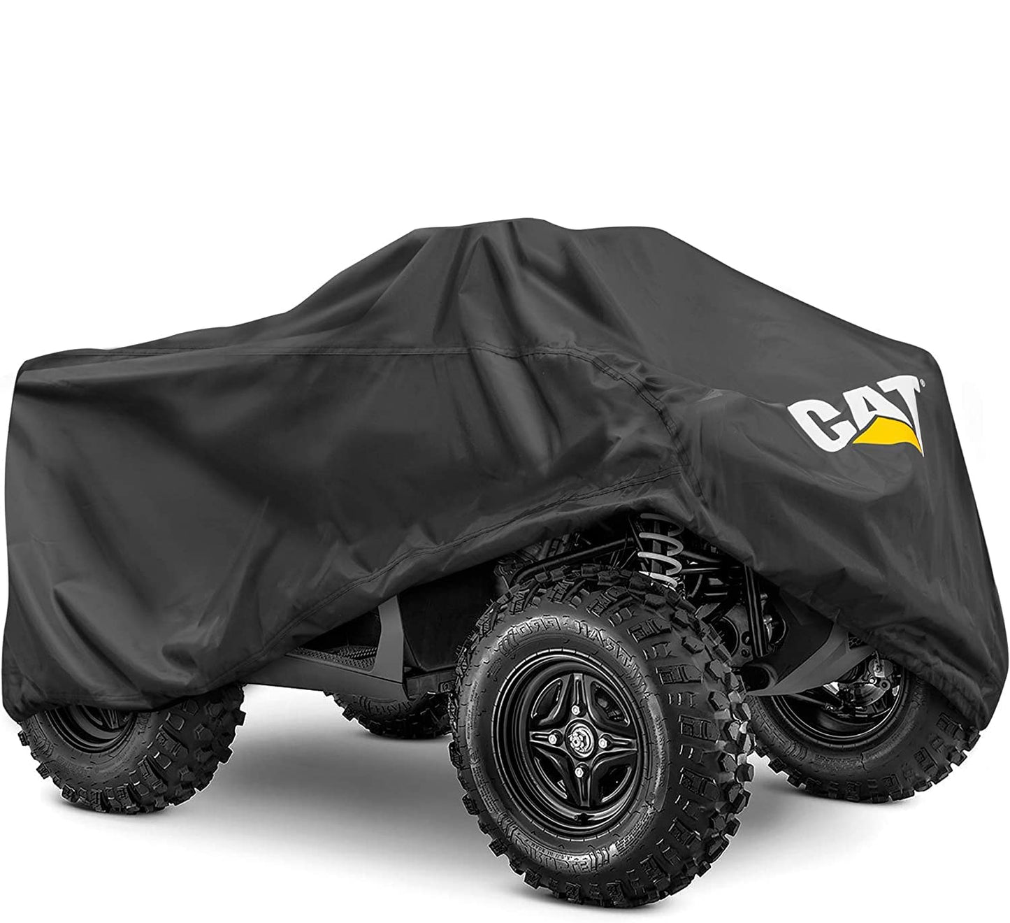 CAT® MudShield ATV Cover Waterproof Heavy Duty Outdoors All Terrain Vehicle 4 Wheeler Accessories ATV Quad Cover Polaris ATV Cover Powersports for Can-Am Kawasaki Honda Four Wheeler Cover (XXL 102"L)