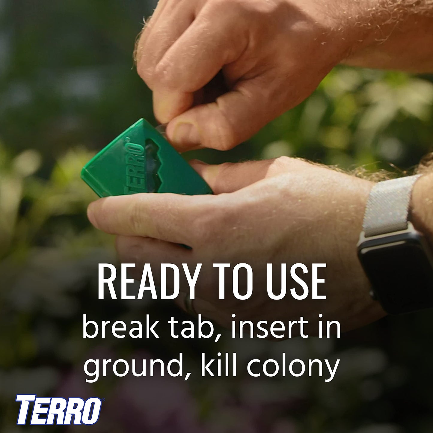 TERRO T1813B Outdoor Ready-to-Use Liquid Ant Bait Stake Killer Trap - Kills Common Household Ants 12 Stakes