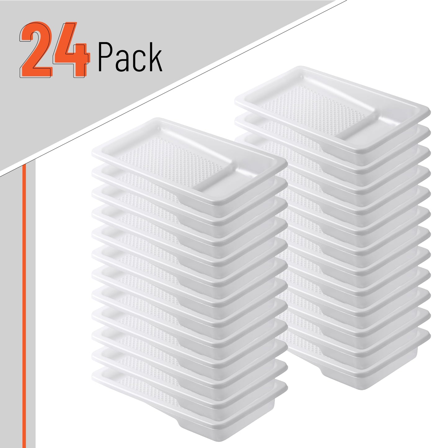 Bates- Paint Tray Liner, 9 Inch, 10 Pack, Paint Roller Tray, Disposable Plastic Paint Trays, Paint Pans Trays, Paint Supplies for House Painting, Roller Tray