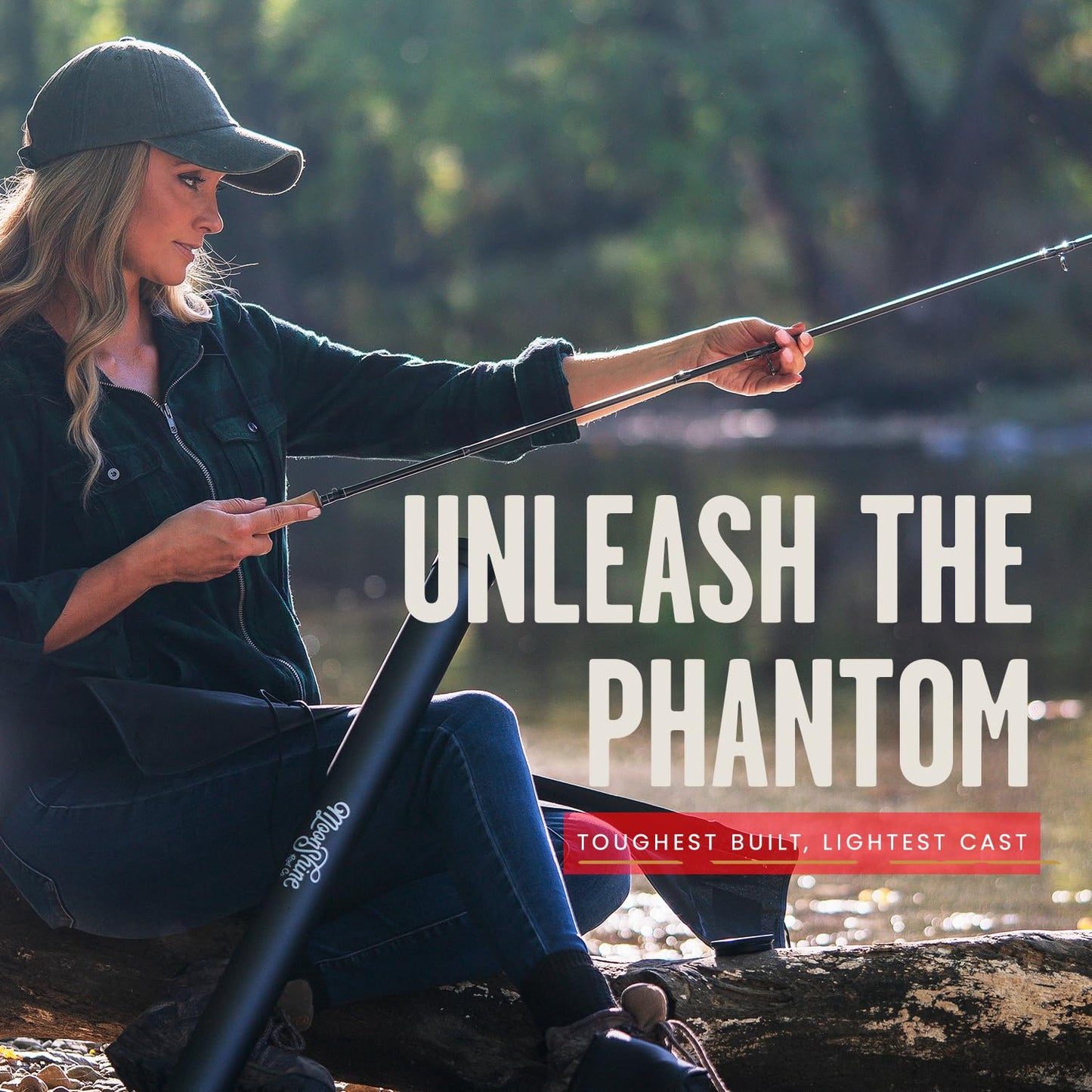 Moonshine Rod Co. Fly Fishing Rod with Carrying Case and Extra Rod Tip Section, Slow-Medium-Fast Action