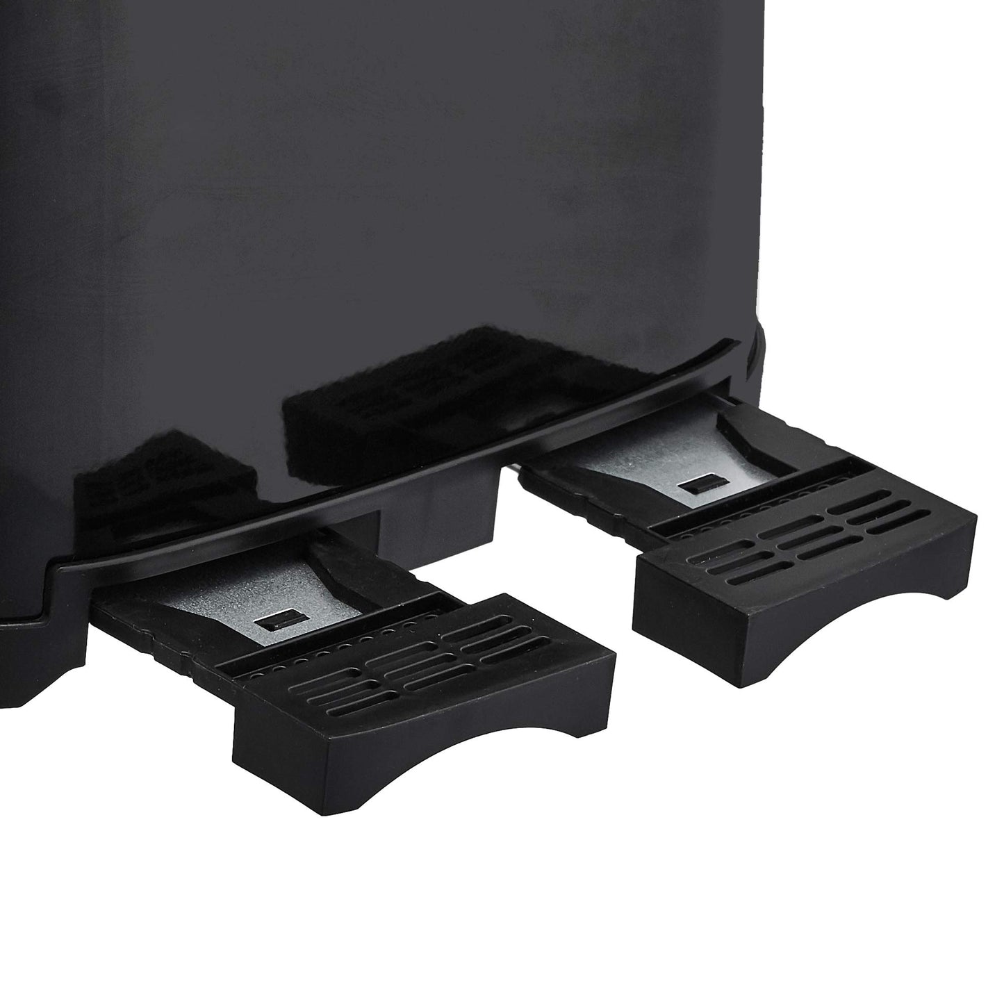 Amazon Basics 4 Slice Toaster, 6 Browning Settings, Removable Crumb Tray, Bagel and Defrost Function, Cancel Button, 1600W, Black