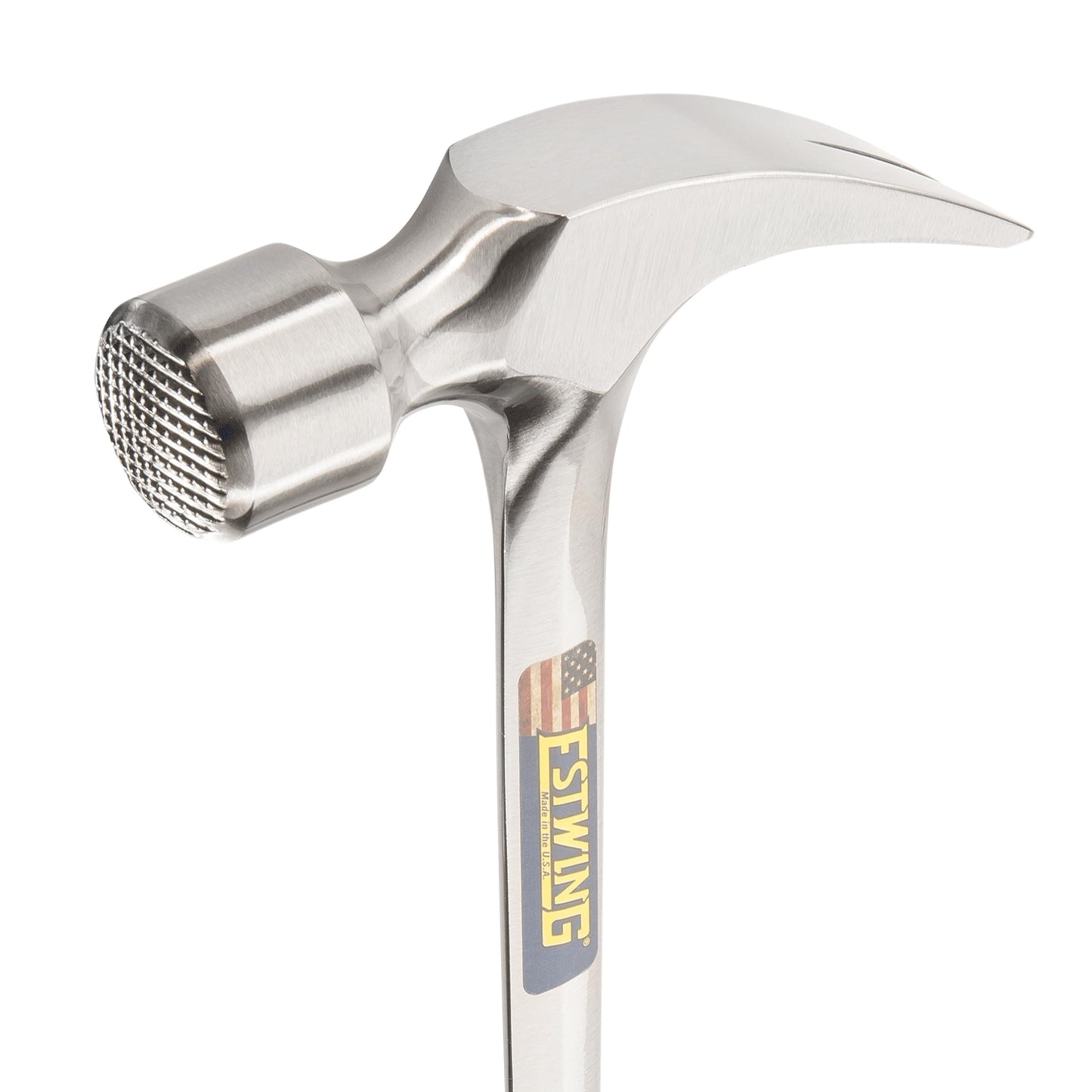 ESTWING Framing Hammer - 22 oz Long Handle Straight Rip Claw with Milled Face & Shock Reduction Grip - E3-22SM