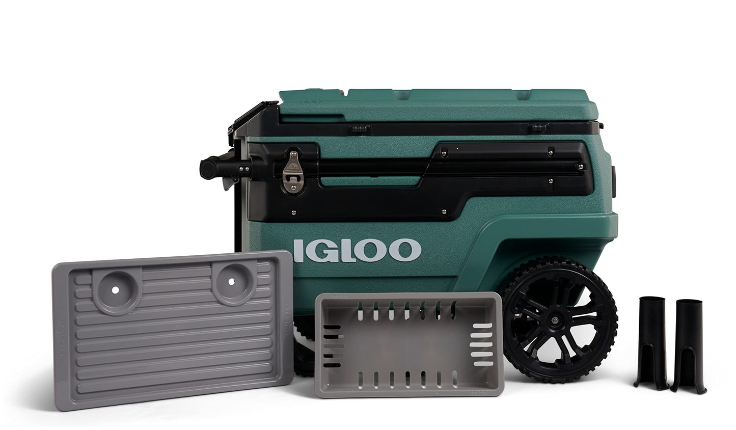 Igloo Trailmate Journey 70Qt Wheeled Cooler, Insulated Hard Shell Ice Chest