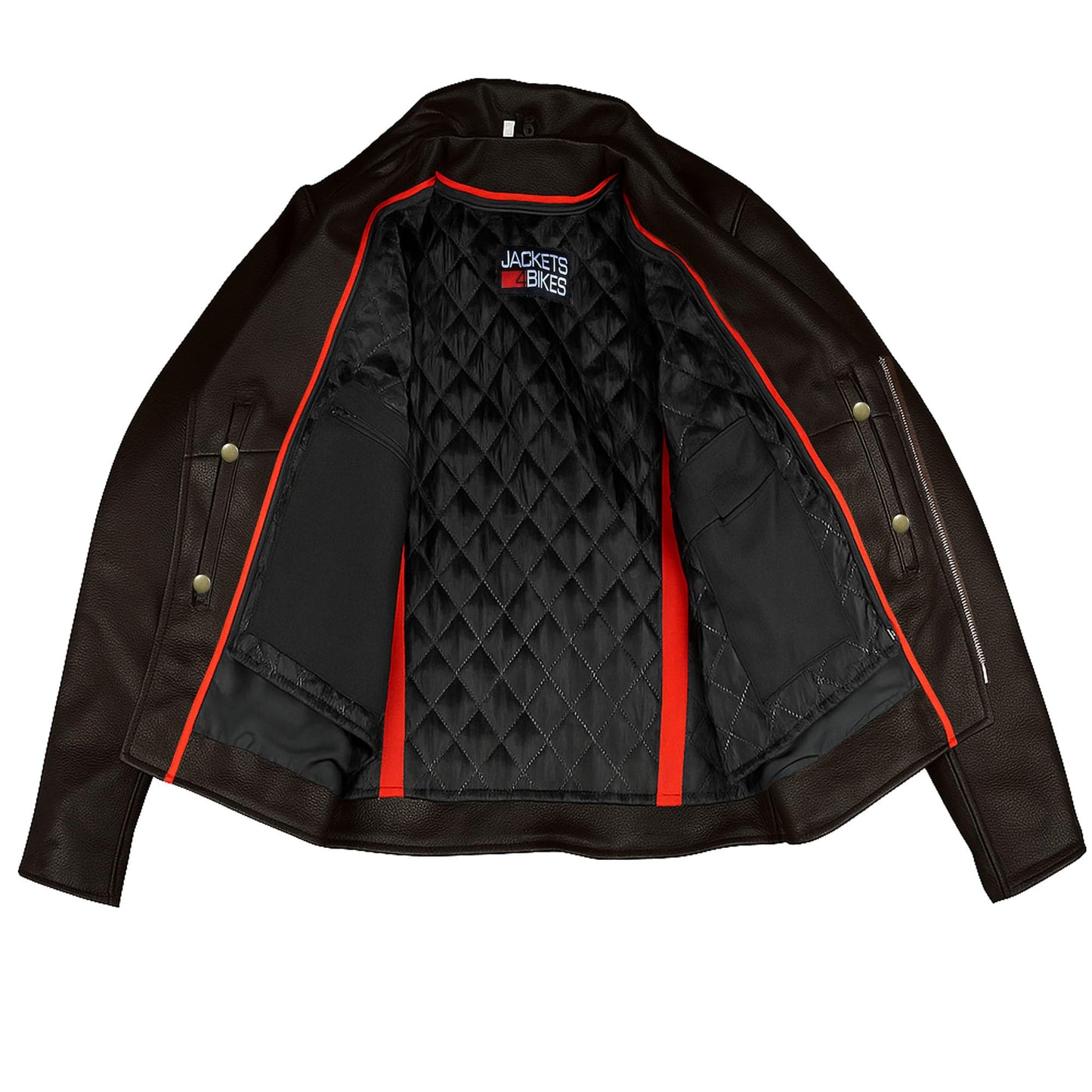 ICONIC Motorcycle Jacket for Men, Premium Buffalo Leather, Insulated Liner, Classic Side Laces, Cruiser Biker Black L