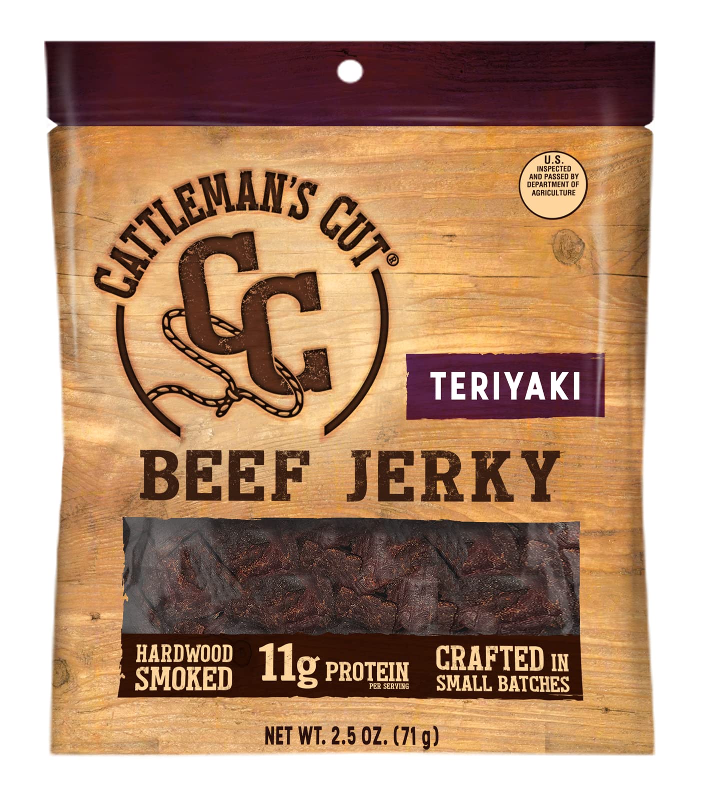 Cattleman's Cut Peppered Steakhouse Beef Jerky, 10 Ounce