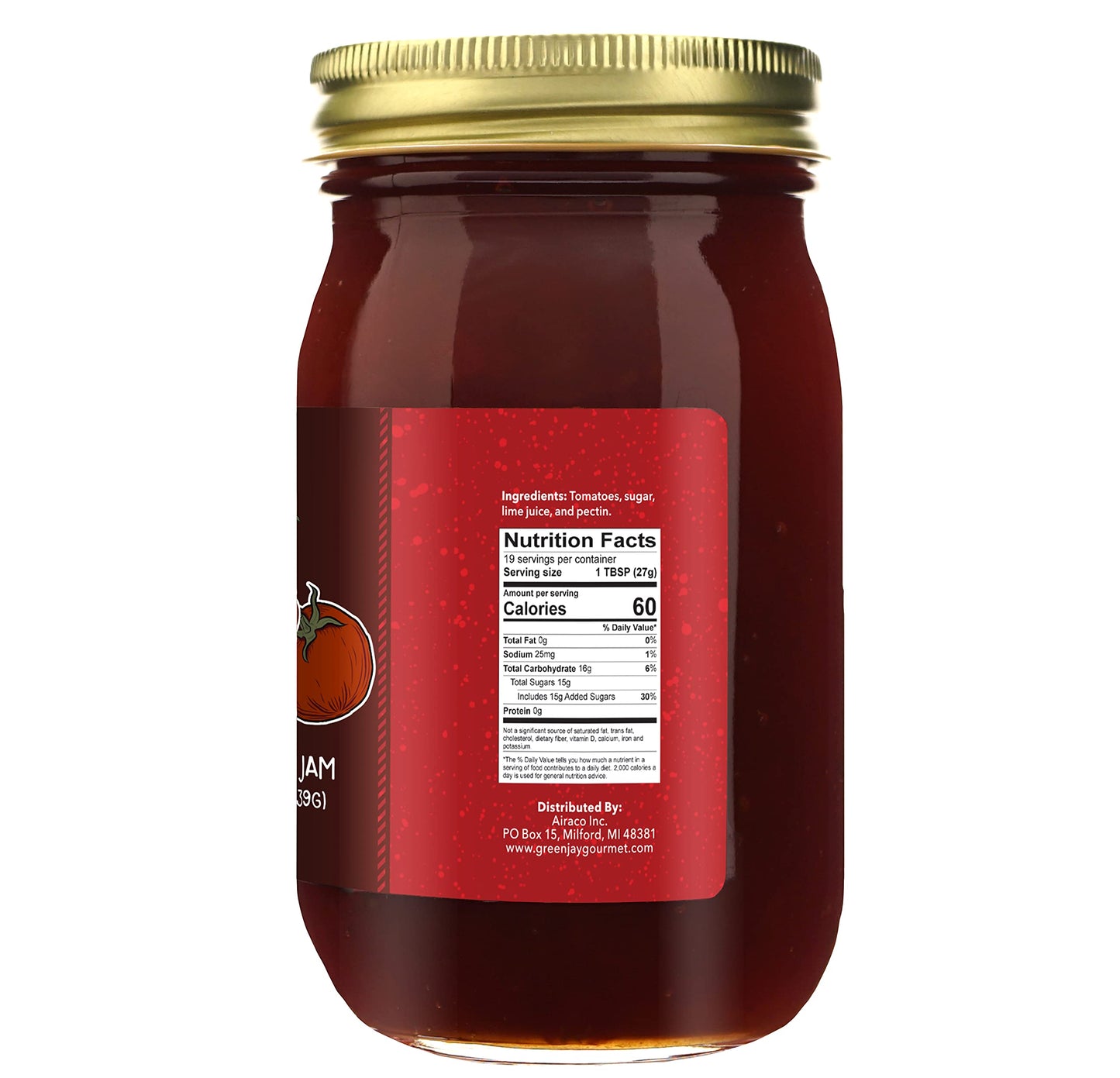 Green Jay Gourmet Spicy Jam Variety Pack - All-Natural Raspberry Jalapeno Jam, Strawberry Jalapeno Jam, Blackberry Jalapeno Jam - Vegan, Gluten-free Jam - No Preservatives - USA Made - 3 x 20 Ounces