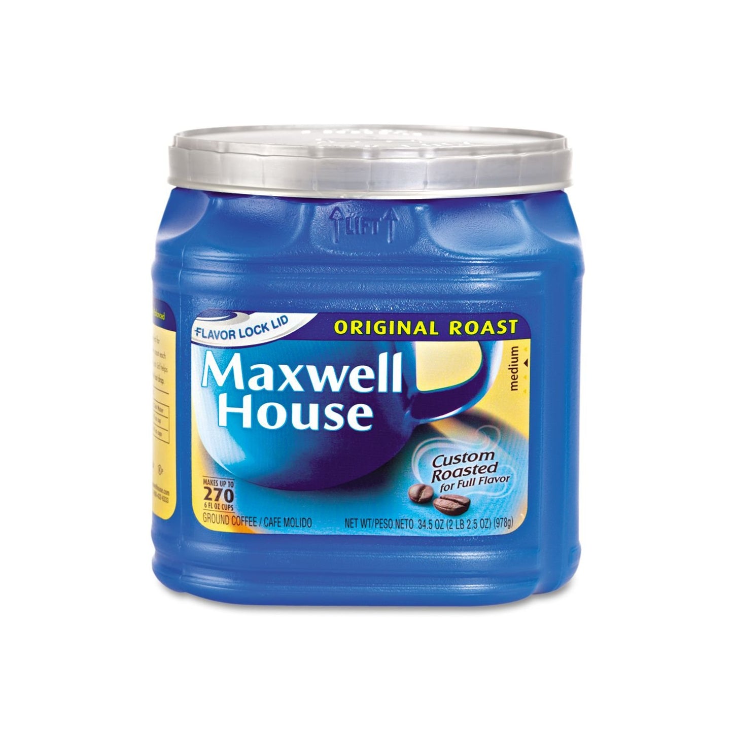 Maxwell House Breakfast Blend Mild Roast Ground Coffee, 38.8 oz Canister