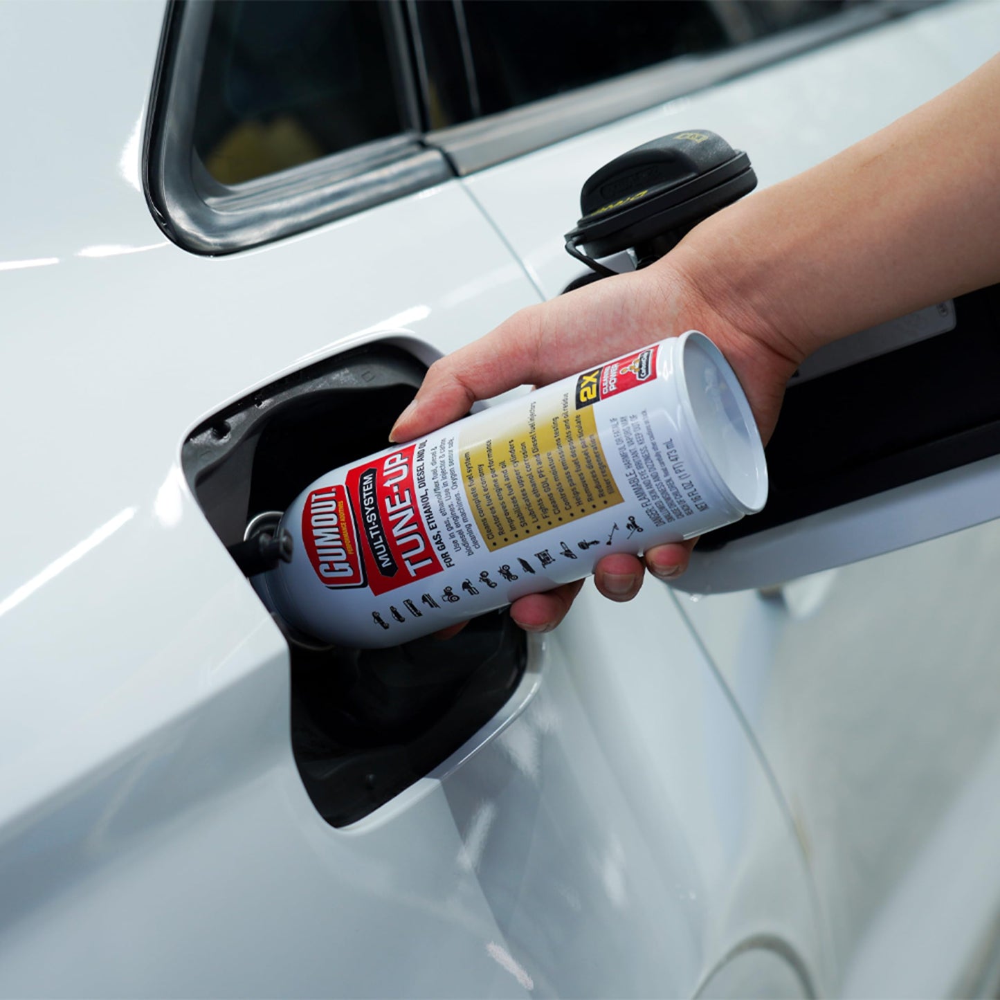 Gumout 510011 Multi-System Tune-Up, Fuel Stabilizer Injector Cleaner & Gas Treatment, 16 oz, Full Fuel System Cleaner - Improves Engine Performance, Cleans & Removes Deposits and Residue