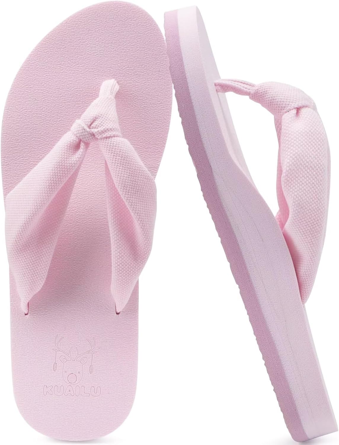 KuaiLu Flip Flops for Women with Arch Support Yoga Mat Comfortable Summer Beach Walking Thong Cushion Sandals Slip On Indoor Outdoor