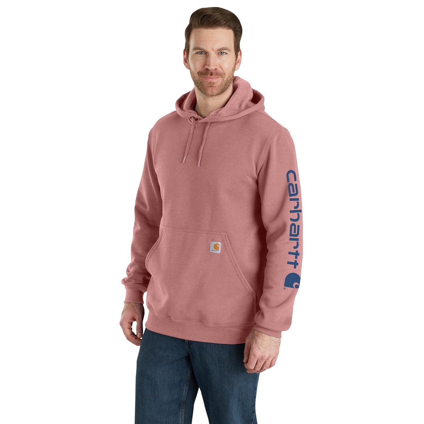 Carhartt Men's K288 Loose Fit Midweight Logo Sleeve Graphic Sweatshirt