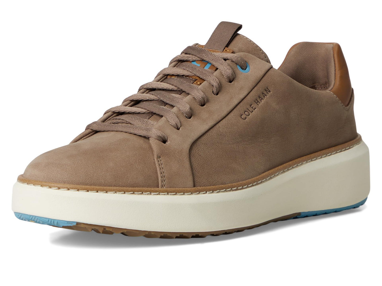 Cole Haan Men's Grandpro Topspin Golf Sneaker, IRSH COFF NBK/GLDN, 13 Wide