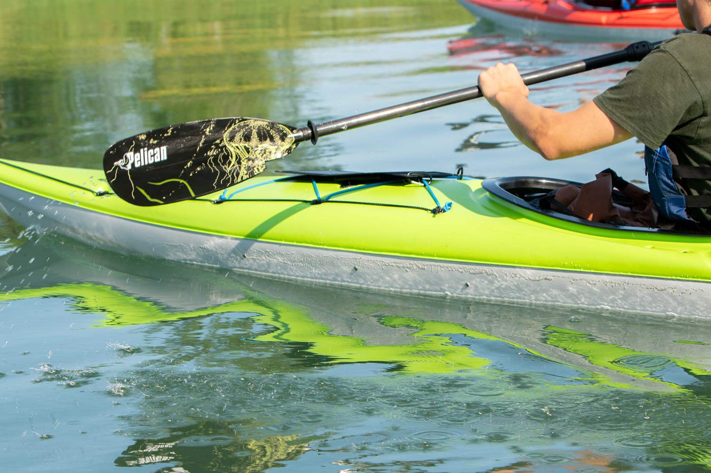 Pelican Symbiosa Kayak Paddle | Adjustable Fiberglass Shaft with Nylon Blades | Lightweight, | Perfect for Kayaking (Dark Indigo, From 94.5 in - 240 cm to 98.5 in - 250 cm)