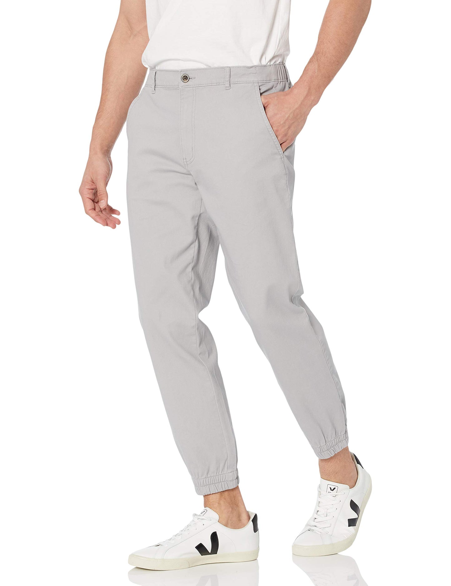 Amazon Essentials Men's Straight-Fit Washed Cotton Chino Jogger Pant