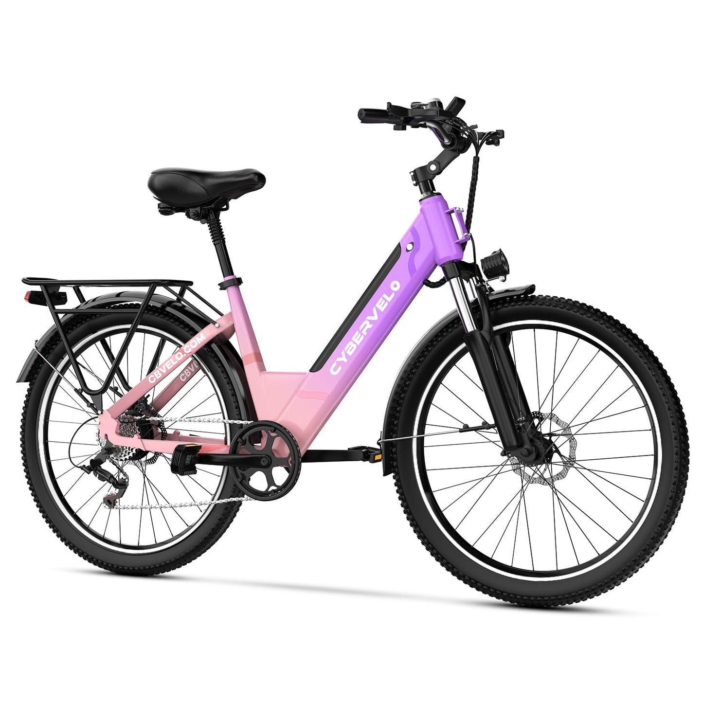 1000 Peak Electric Bike for Adults,up 80 Miles Removable Battery Ebike, 26" Electric E Bike with 7-Speed,Adult Electric Bicycles for Commute Beach Snow Womens All Terrain
