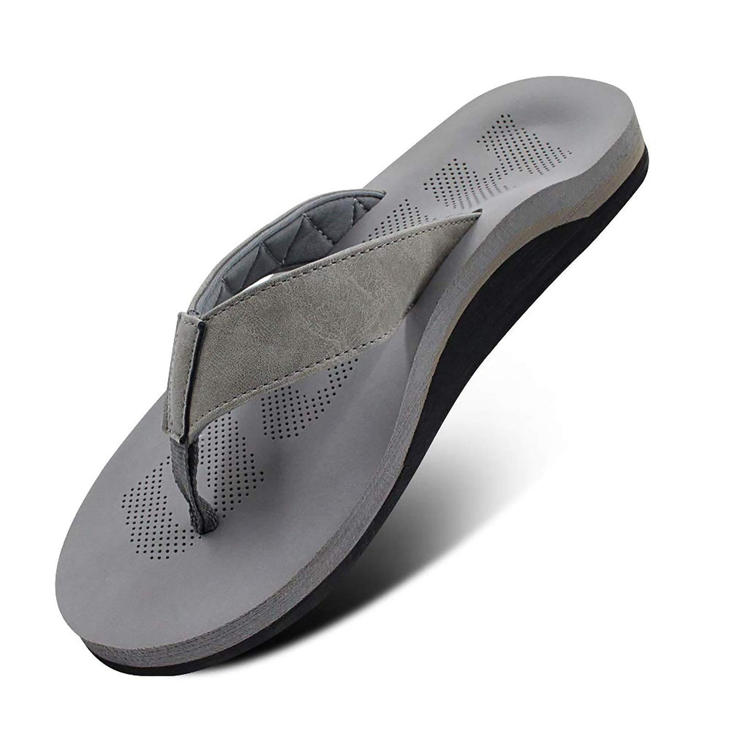 Men Sandals Flip Flop with Orthotic Arch Support Athletic Slide Sandals for Men with Soft Cushion Footbed