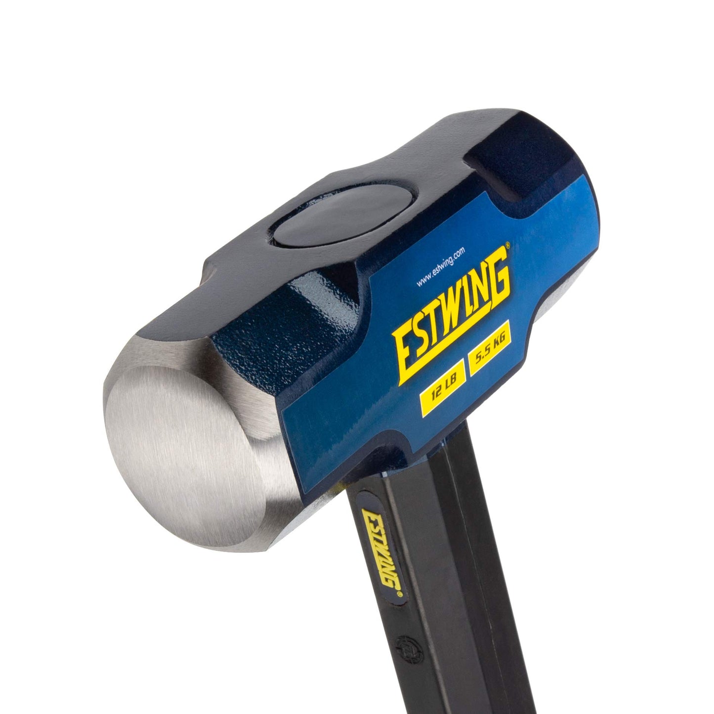 Estwing 16-Pound Hard Face Sledge Hammer for Demolition/Stake Driving, 50-55 HRC, 36-Inch Fiberglass Handle, Overstrike Protection, Textured Grip