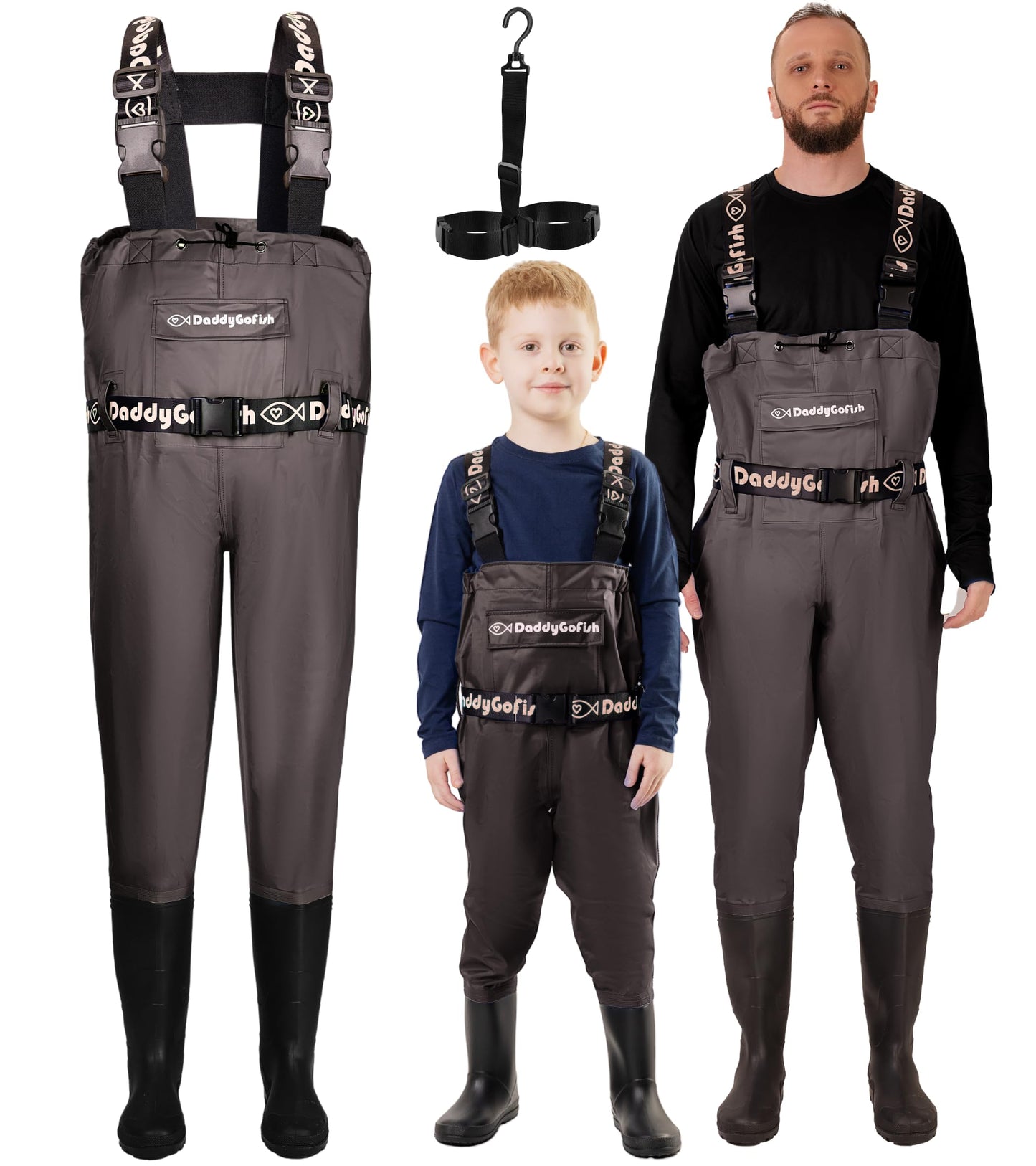 Chest Waders for Kids and Adults, Fishing and Hunting Waders with a Pocket and a Wader Hanger