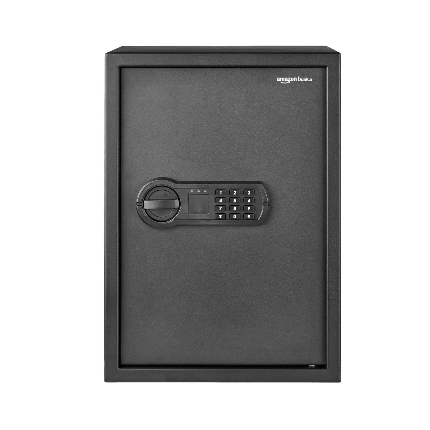 Amazon Basics Steel Home Security Safe with Electronic Keypad, Programmable Combination Lock for Documents, Jewelry, Valuables, Removable Shelf, 1.52 Cubic Feet, Black, 13.8"W x 13"D x 16.5"H