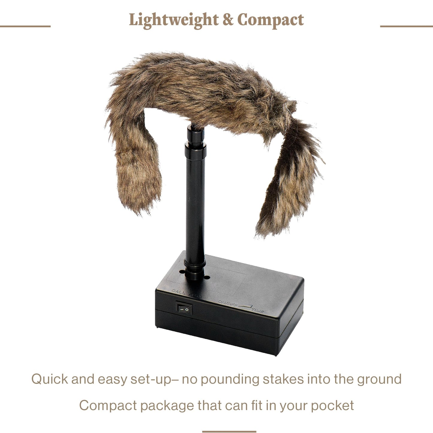 Lucky Duck Lil' Critter Quiver Lure for Coyote, Bobcat, Predator Hunting Decoy