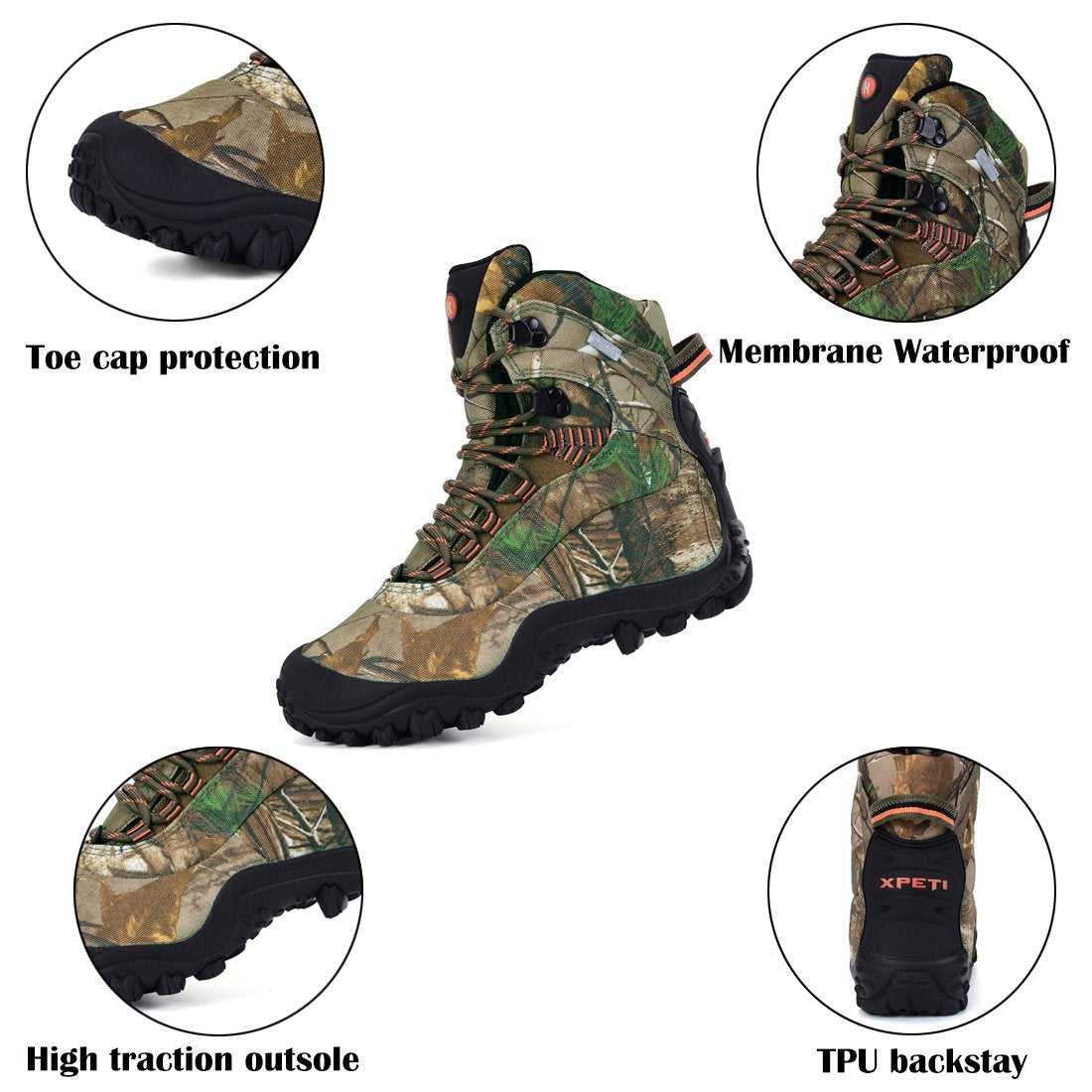 Women's Hiking Boots Lightweight Waterproof Hunting Boots, Ankle Support