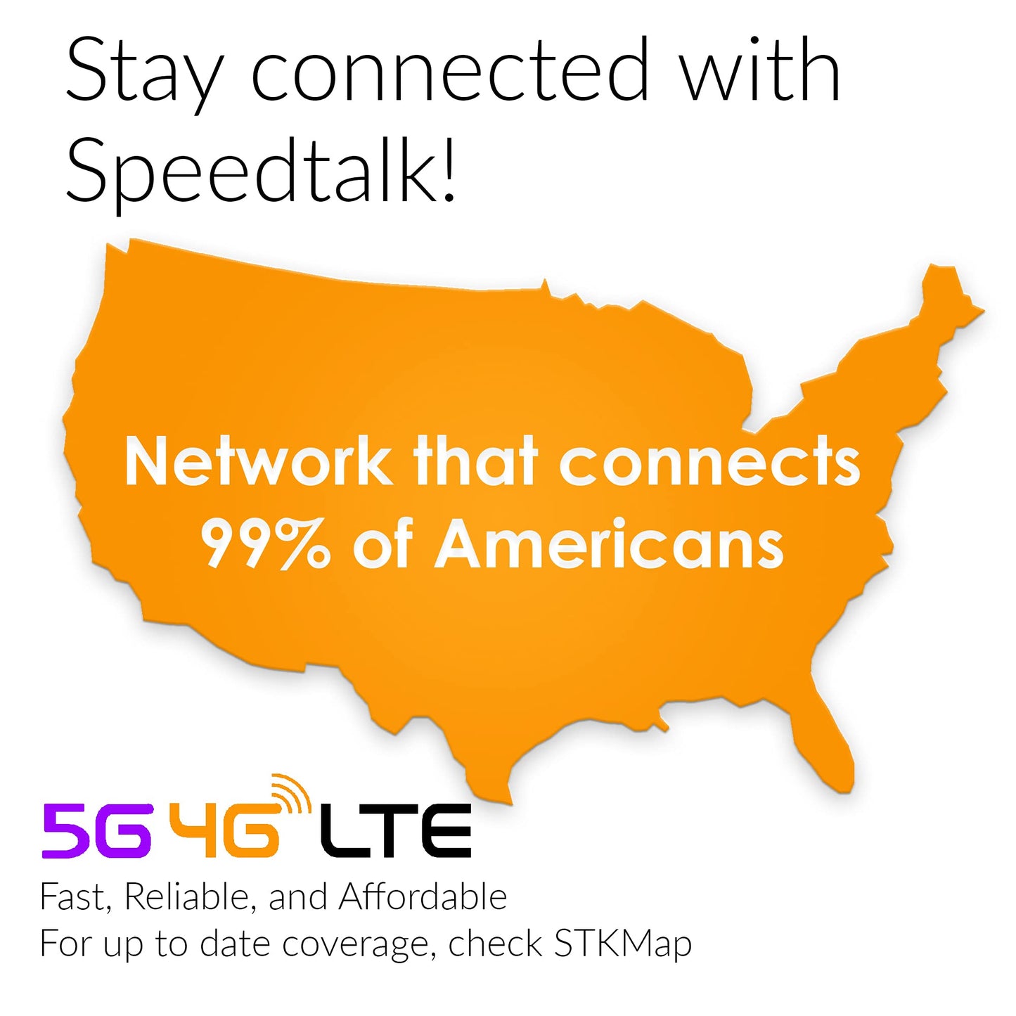 SpeedTalk Mobile $5 Prepaid Wireless Pay Go Plan for Smartphones & Cellphones | 5G 4G LTE | 100 Talk, 100 Text, 100 MB Data |Triple Cut (Mini,Micro,Nano) Sim Card | No Contract | 30-Day Service