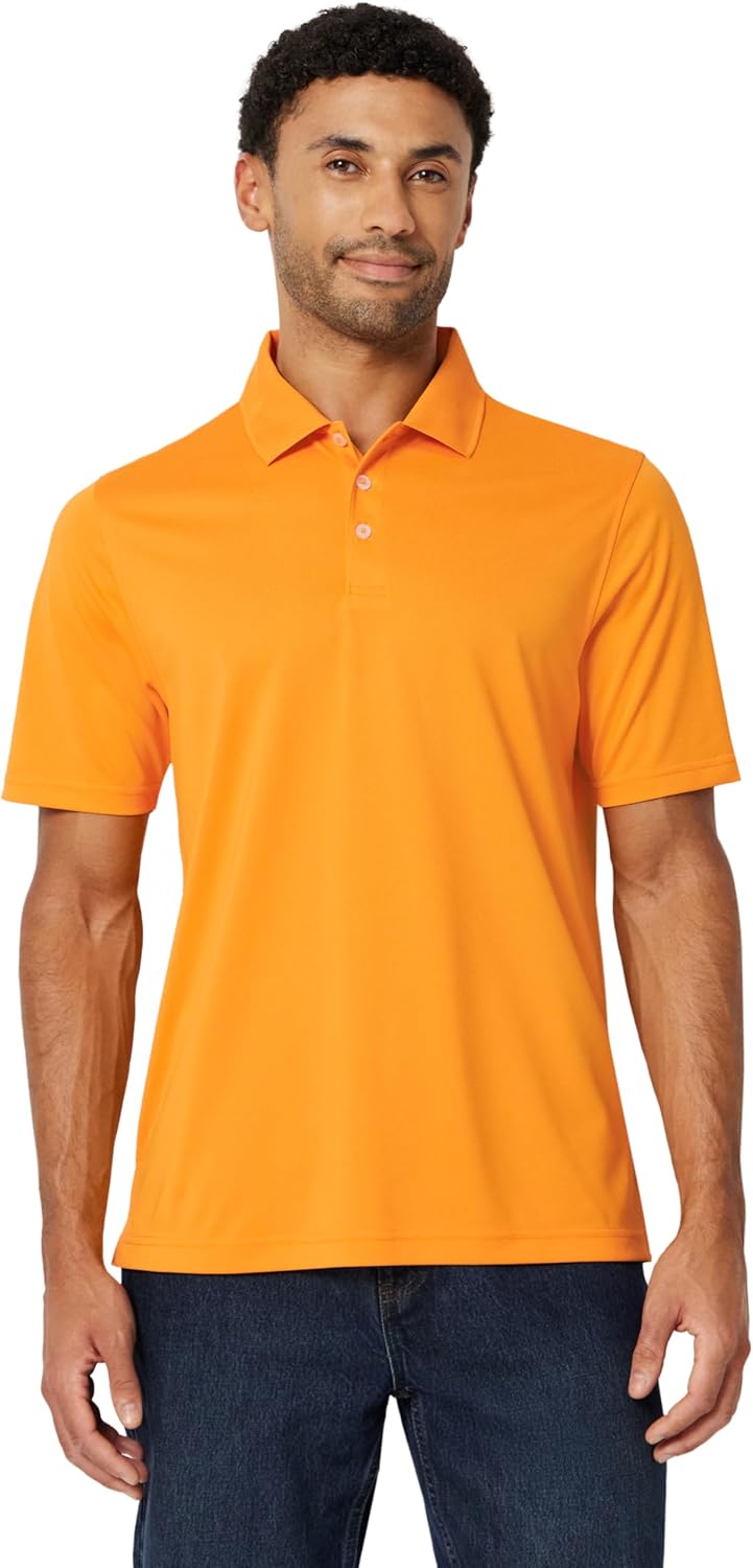 Amazon Essentials Men's Golf Polo Shirt, Quick Dry, Short Sleeve