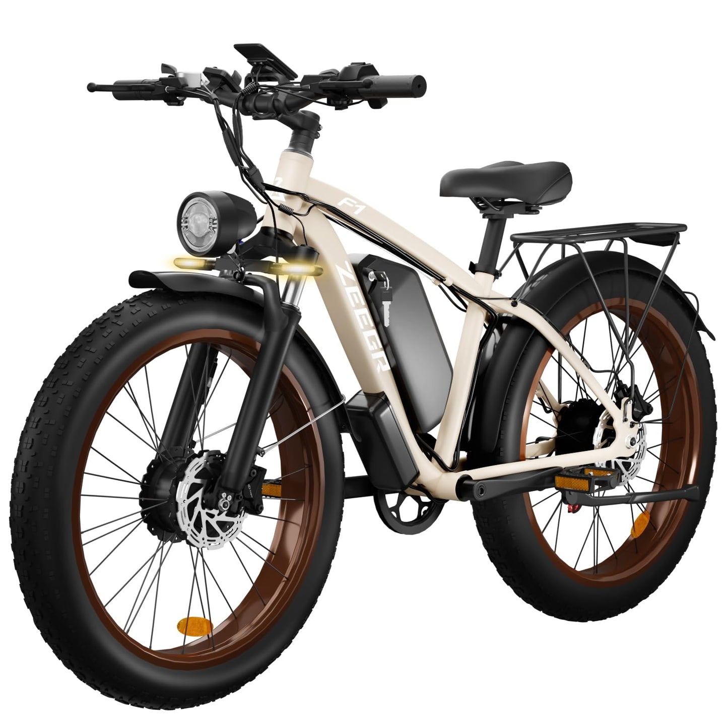 Electric Bike for Adults, 2000W 26” Fat Tire Electric Bike, 35MPH AWD Dual Motor Electric Bicycles, 48V 22.4AH Battery Fast Ebikes Dual Hydraulic Brakes