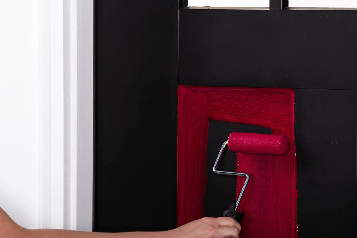 Rust-Oleum 369383 Advanced Dry Door & Trim Paint, Quart, Satin Black