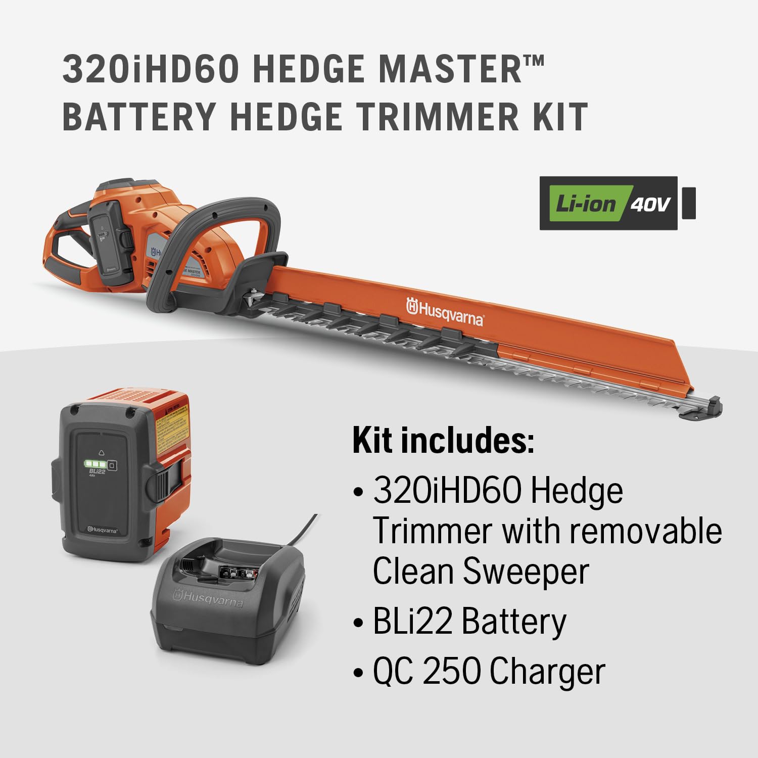 Husqvarna 320iHD60 Hedge Trimmer - Thumbnail 5