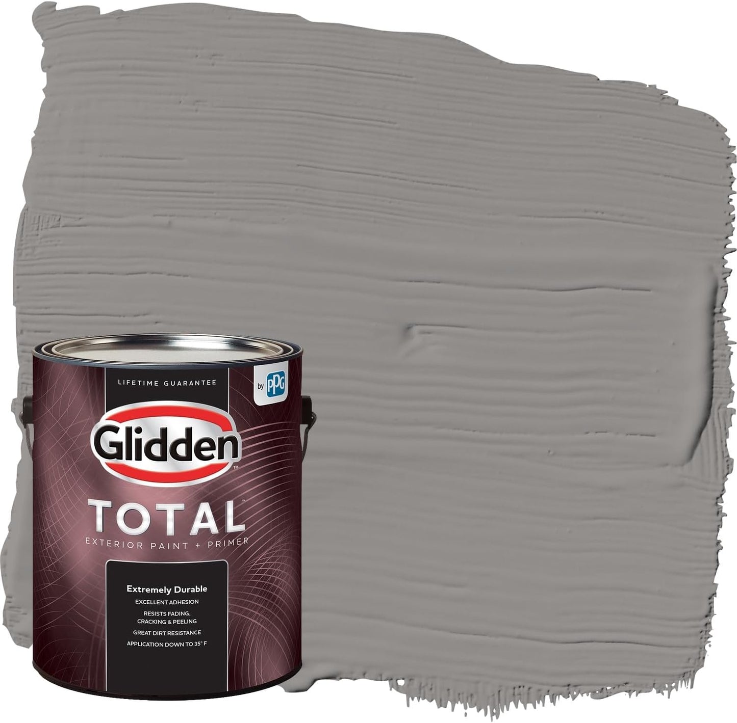 Glidden Exterior Paint + Primer: Black/Black Magic, One Coat, Satin, 1-Gallon