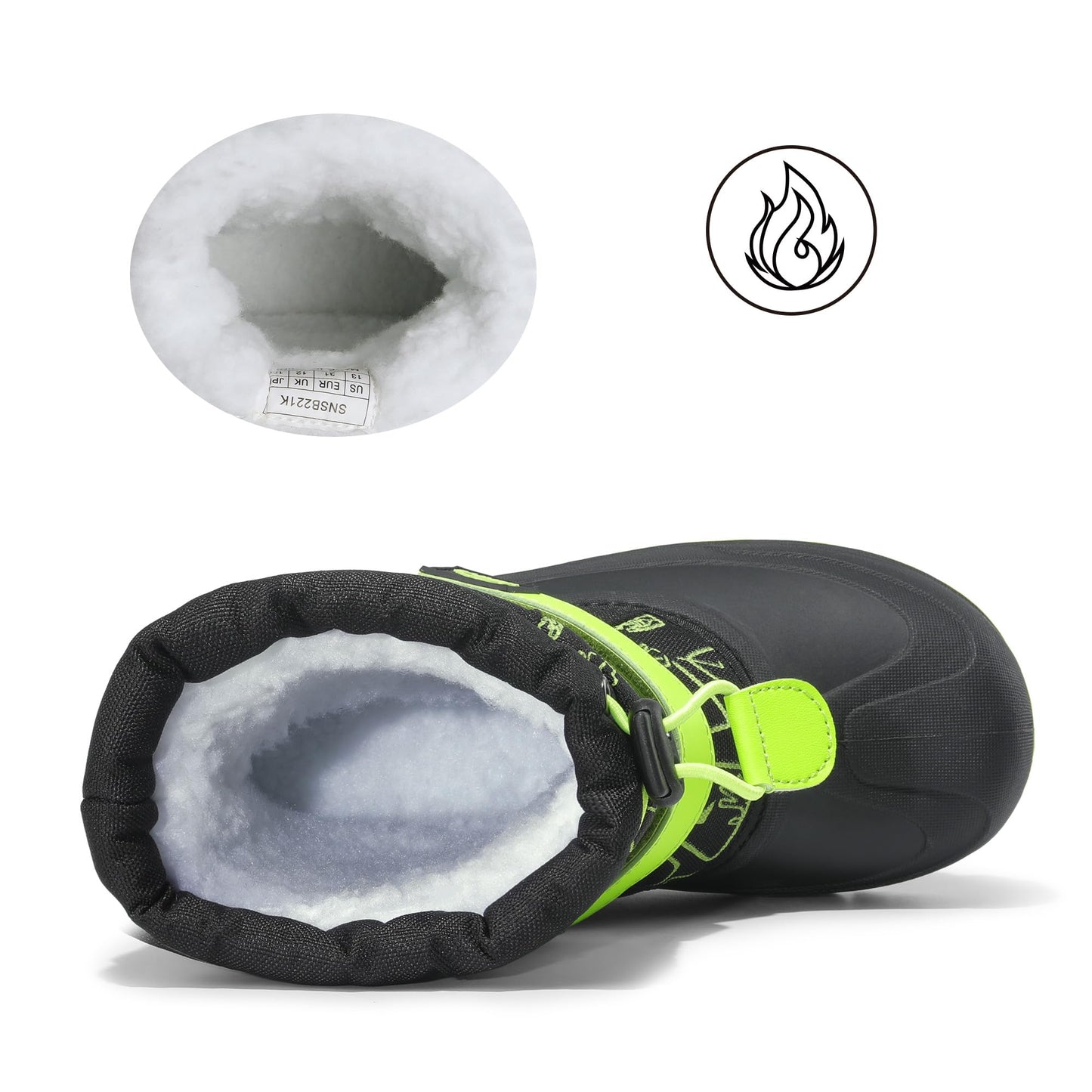 NORTIV 8 Kids Snow Boots Boy's Girl's Waterproof Cold Weather Classic Booties Hiking Outdoor Shoes (Little Kids/Big Kids)