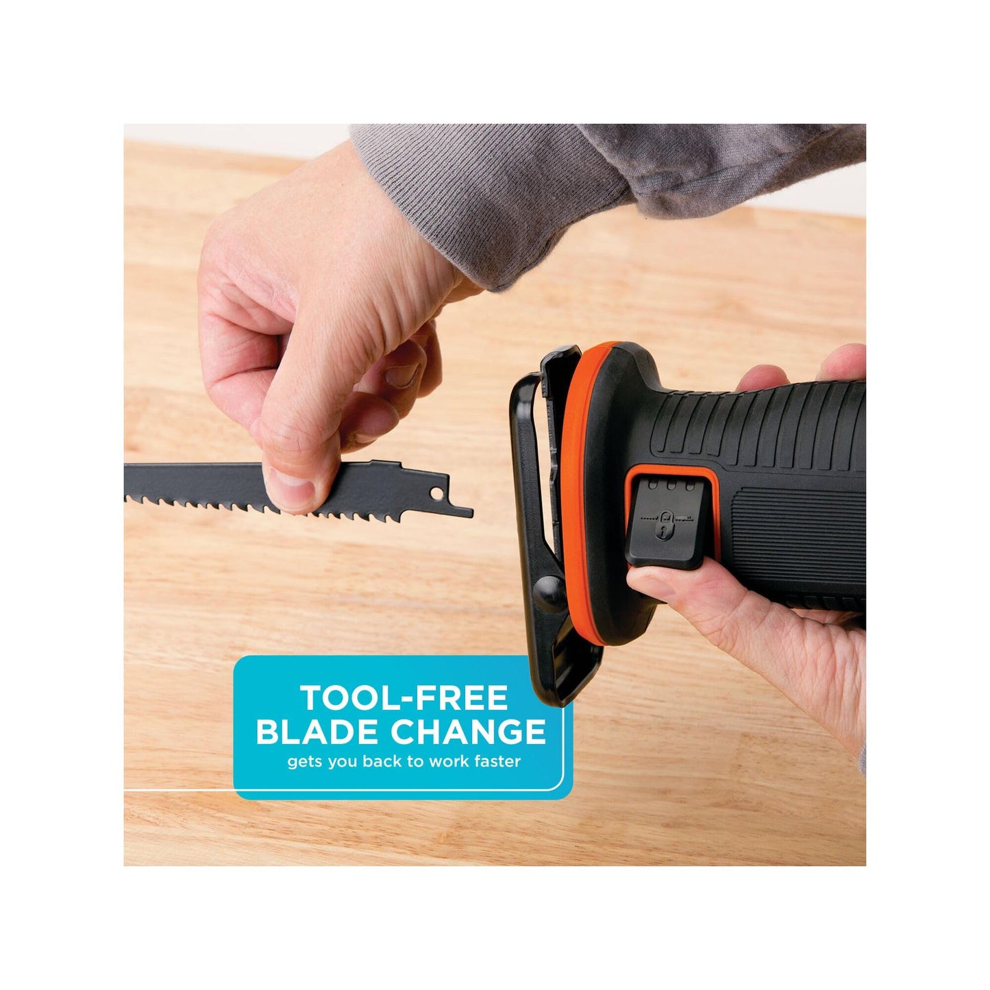 BLACK+DECKER 20V MAX* Cordless Reciprocating Saw Kit (BDCR20C)