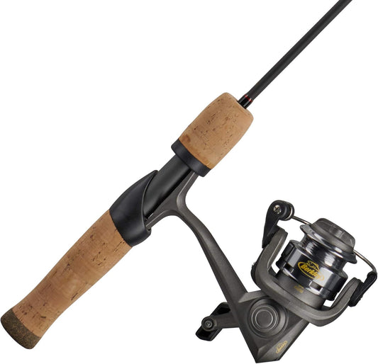 Berkley Lightning Ice Fishing Combo, Black, Grey, 28" - Medium Light - 1pc
