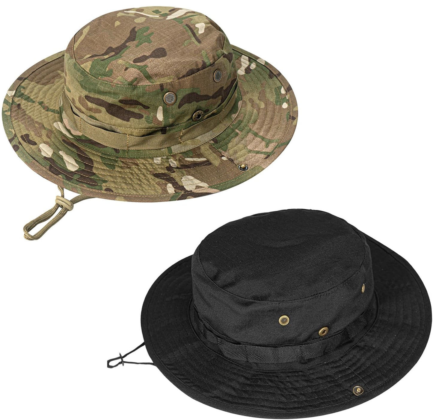 Sun Hats for Men Women Boonie Hat UPF 50+ Bucket Hat Wide Brim UV Protection Fishing Hiking Safari Outdoor Hats