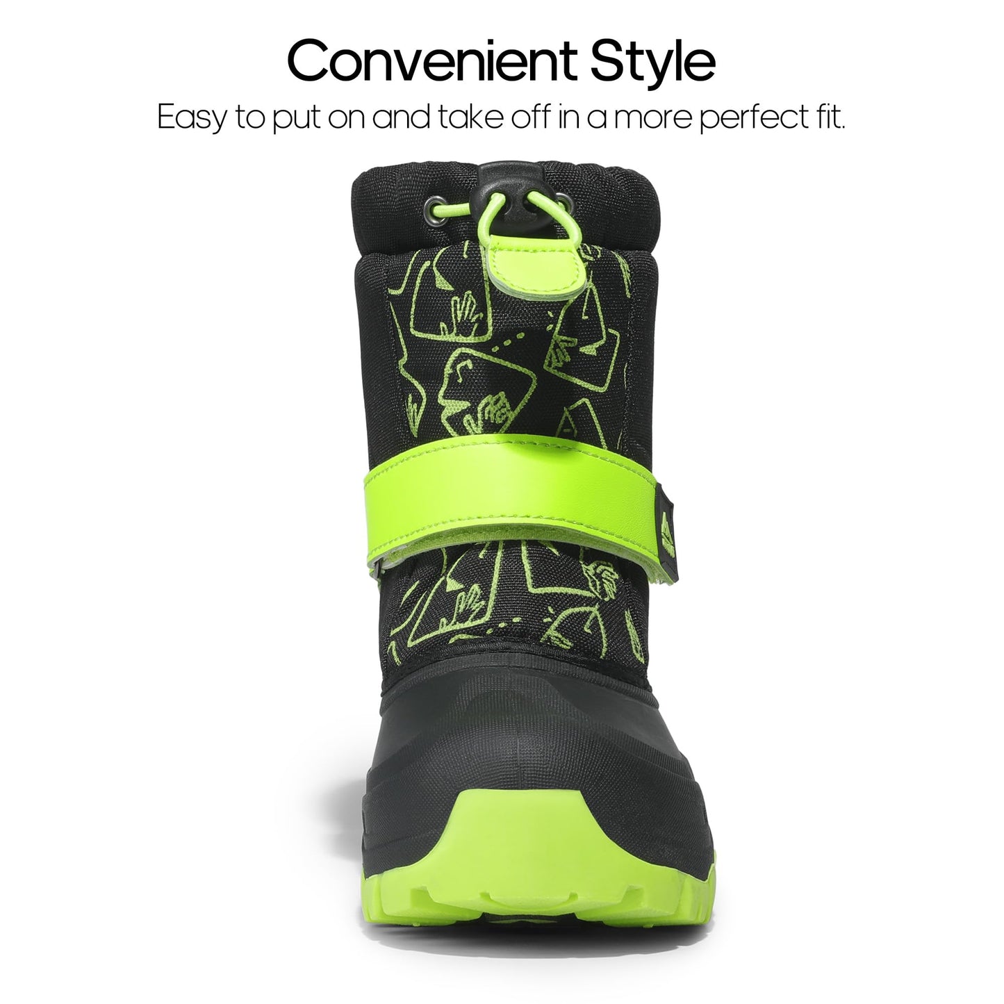 NORTIV 8 Kids Snow Boots Boy's Girl's Waterproof Cold Weather Classic Booties Hiking Outdoor Shoes (Little Kids/Big Kids)