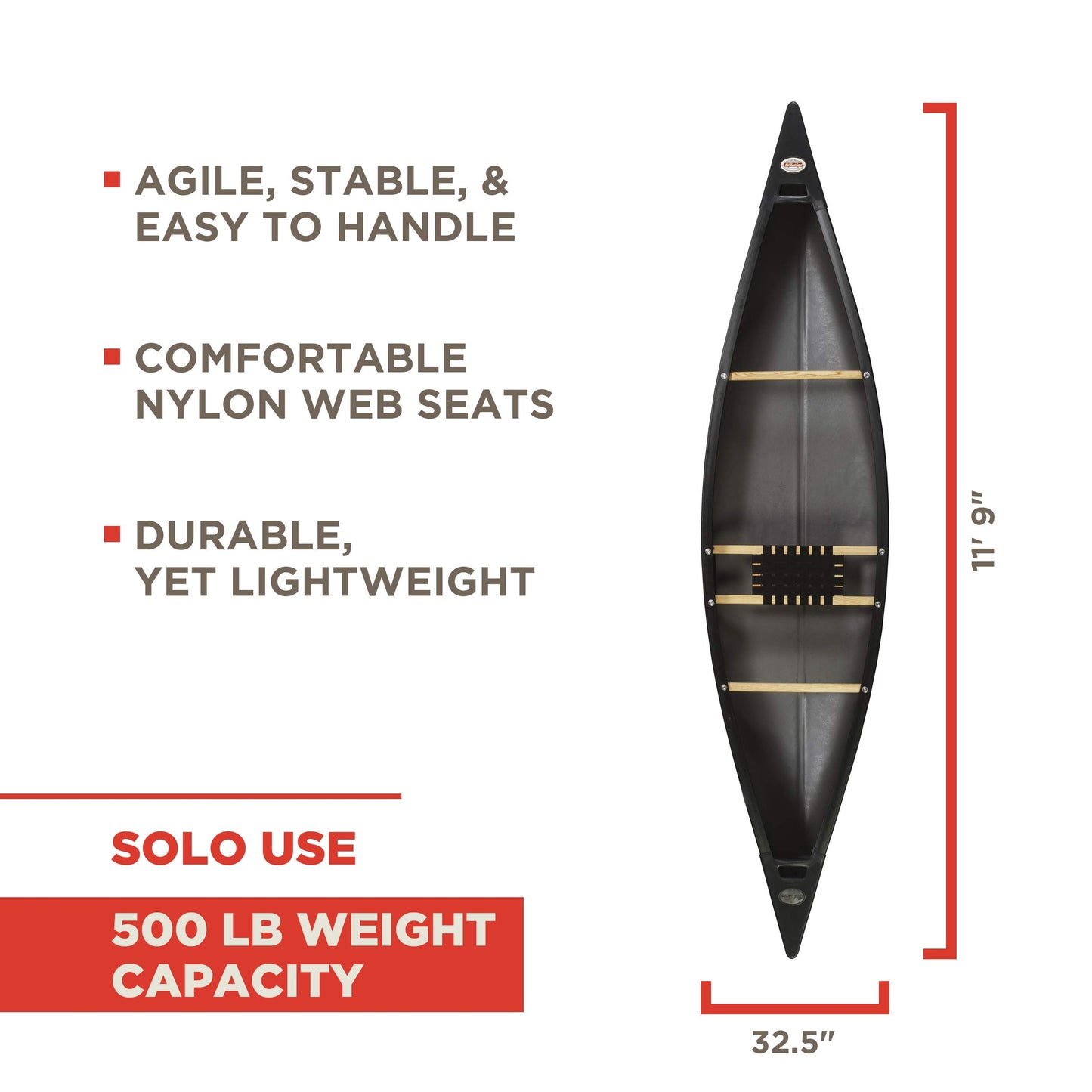 Old Town Canoes & Kayaks Discovery 119 Solo Canoe, Camo, 11 Feet 9 Inches