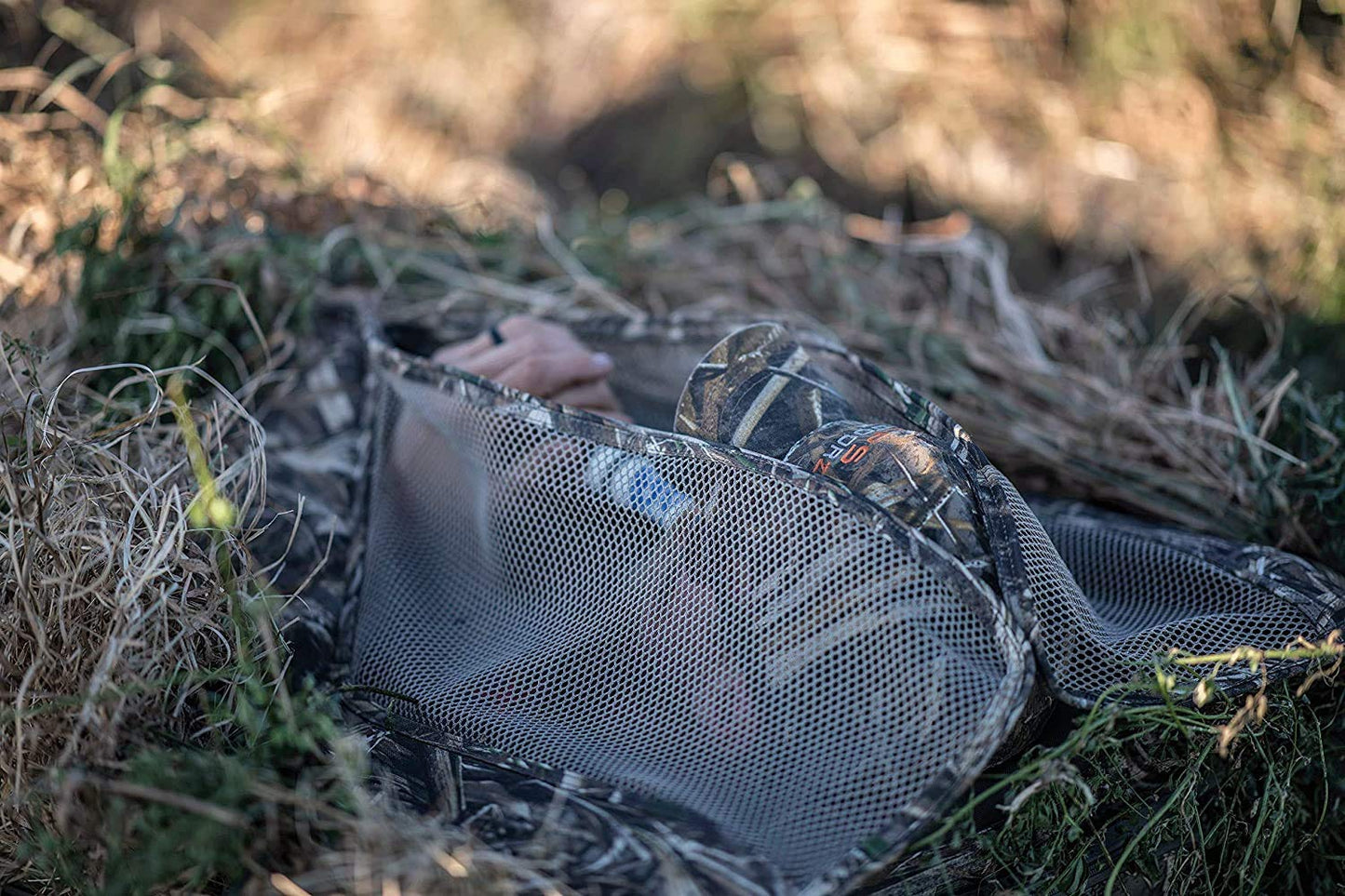 ALPS OutdoorZ Legend Layout Blind - Hunting Blind, Tan, with Zero-Gravity Chair Design, Waterproof Floor, Mesh Face Screen, Rear Zippered Door, and Backpack Carry Straps