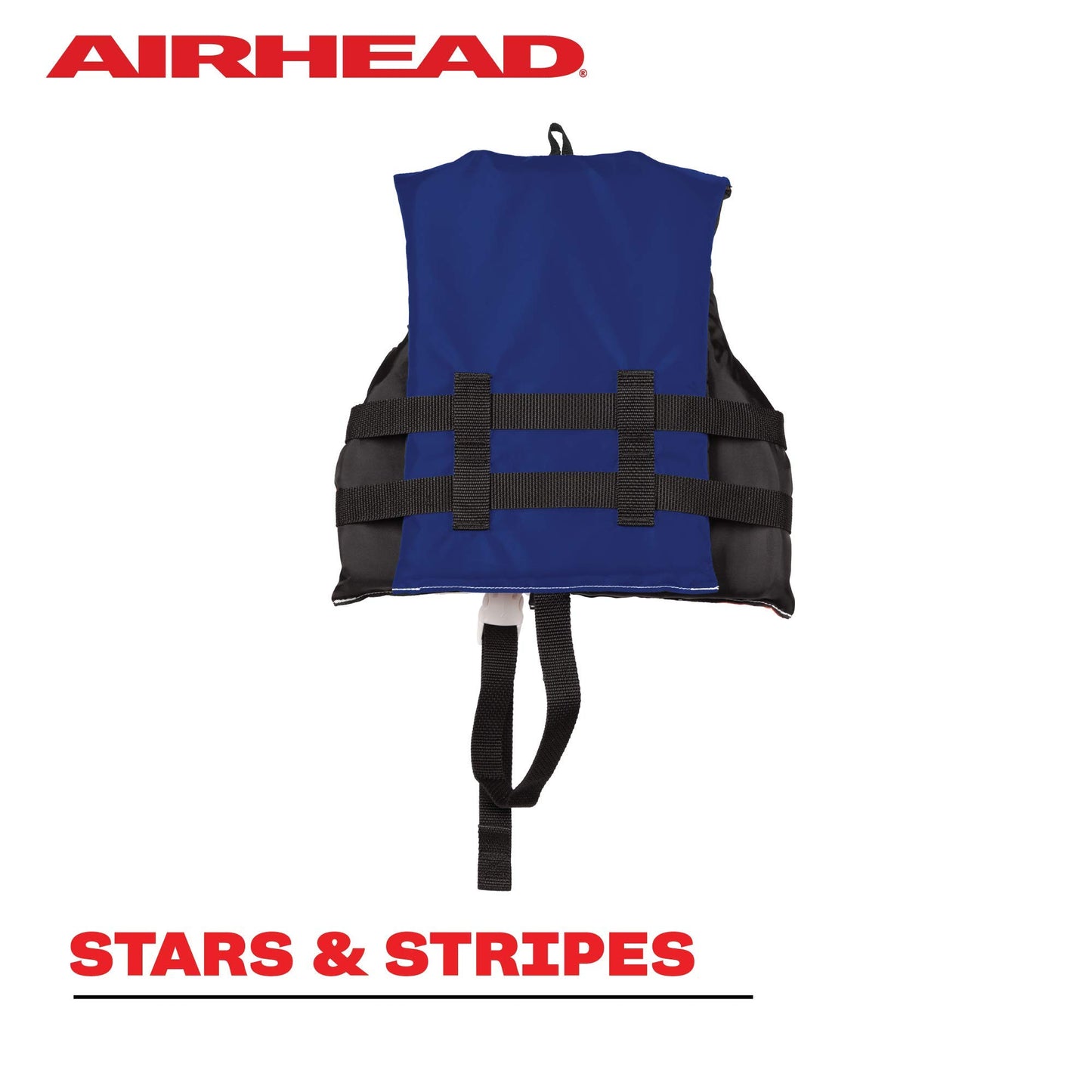 Sportstuff Type III Life Jacket US Coast Guard Approved Open Sides with 3 Body Belts & Buckles Quick Dry Fabric, Secure Fit, Comfortable Stars & Stripes