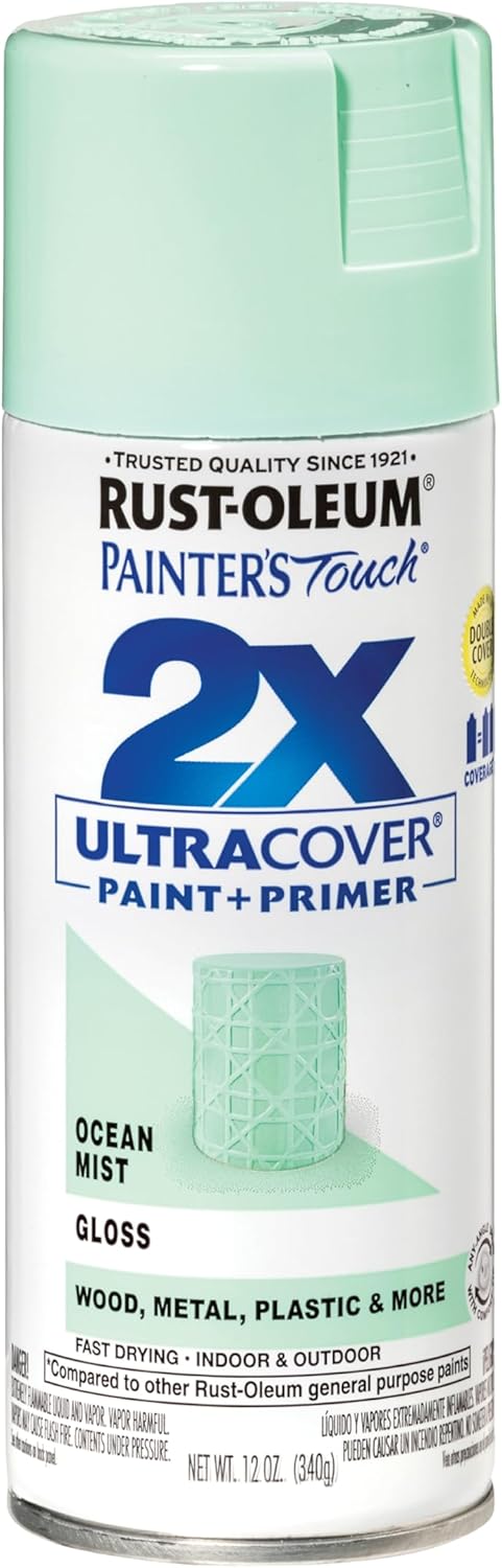 Rust-Oleum 331182 Painter's Touch 2X Ultra Cover Spray Paint, 12 oz, Ultra Matte Black