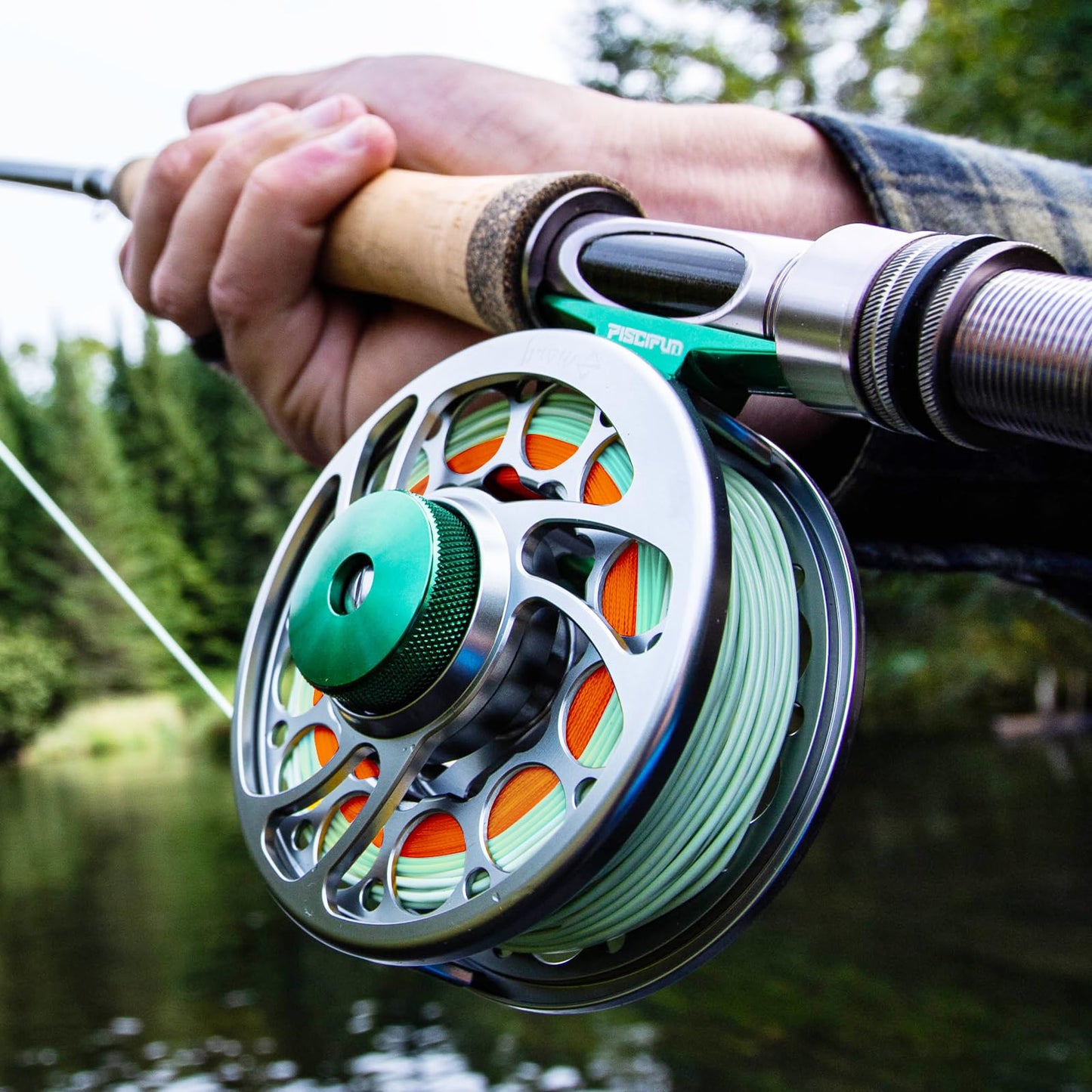 Piscifun Sword Fly Fishing Reel, CNC-Machined Aluminum Alloy Fly Reel, 3/4, 5/6, 7/8, 9/10 Weight, Black, Gunmetal, Space Gray