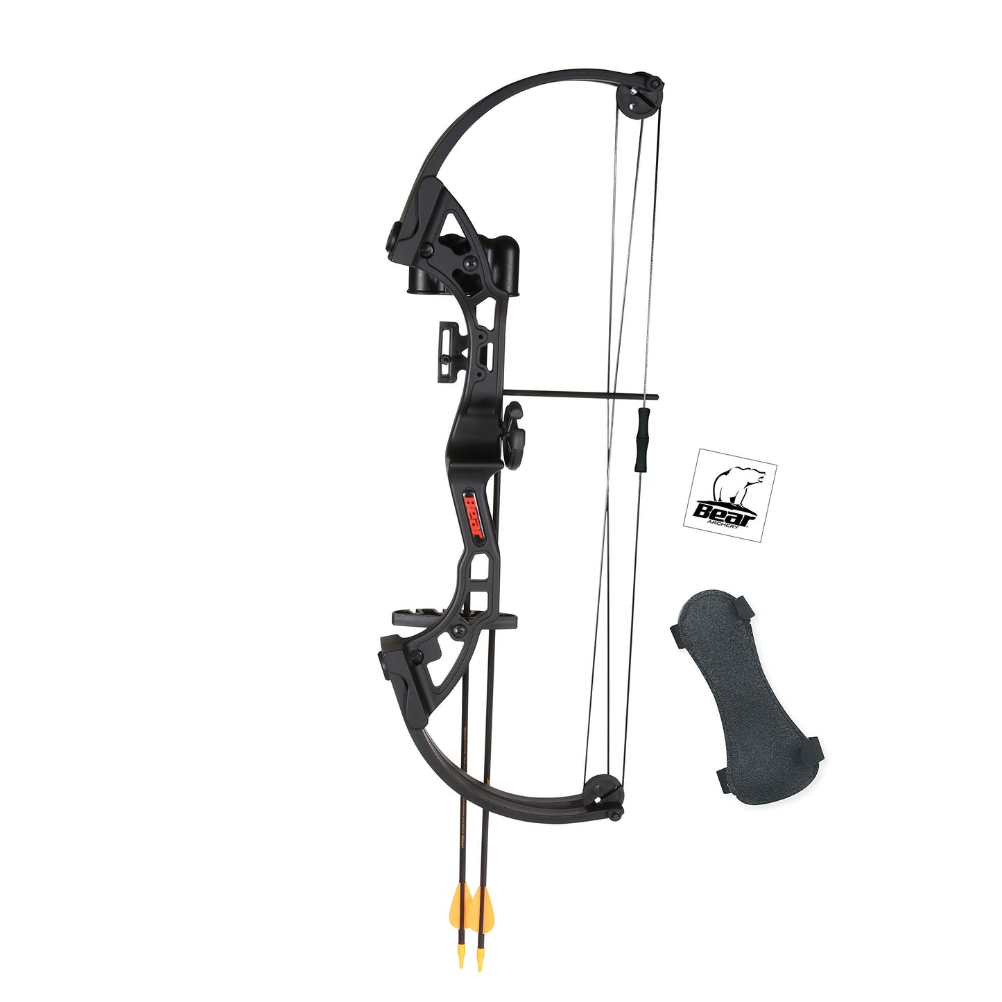 Bear Archery Brave Bow Set for Youth, Recommended Ages 8-12, Right Handed, Continuous Draw Weight Up to 25 lb., Continuous Draw Length Up to 19.5-inches