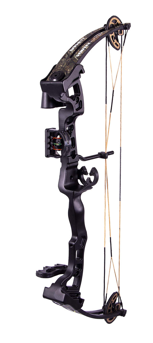 BARNETT CROSSBOWS Vortex Lite Compound Bow Package with Three 28" Fiberglass Arrows and Quiver