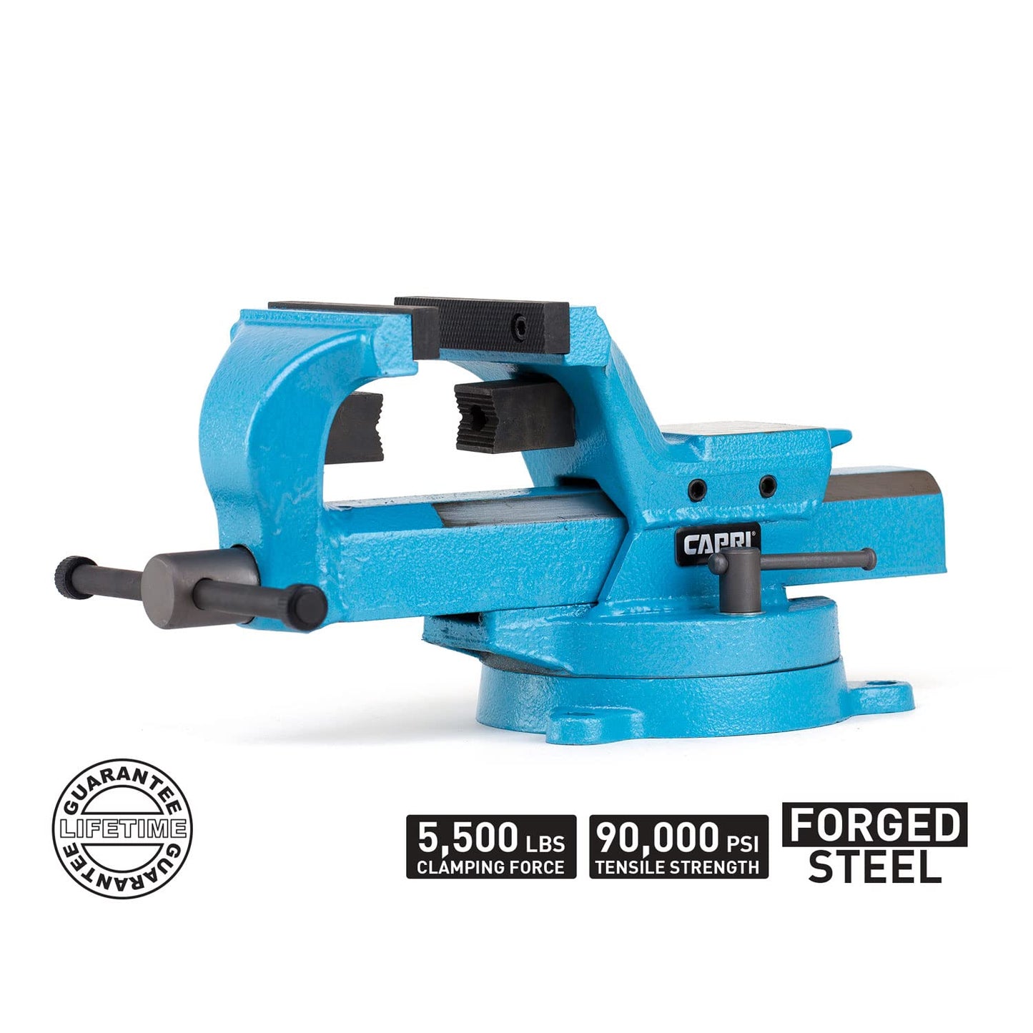 Capri Tools 10516 Ultimate Grip Forged Steel Bench Vise, 6"