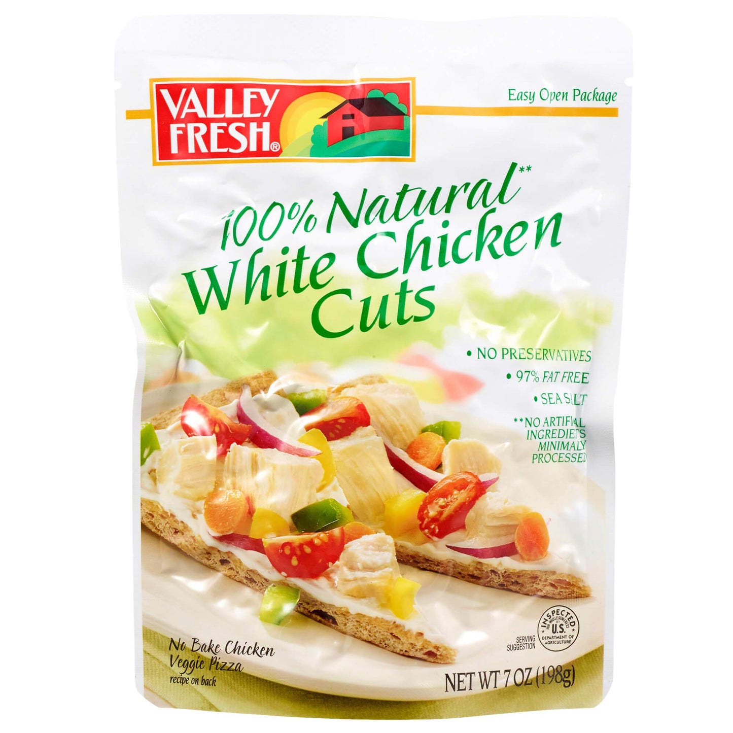 VALLEY FRESH, Chuck Chicken in Water, White & Dark, 10 Ounce (Pack of 12)