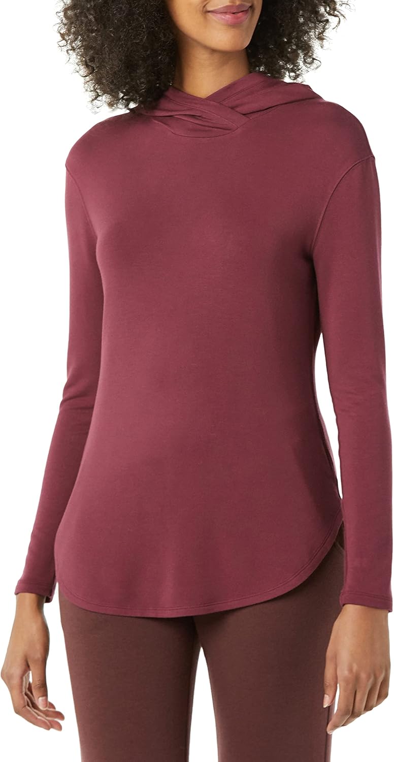Amazon Essentials Women's Supersoft Terry Hoodie, Standard-Fit Long-Sleeve Pullover